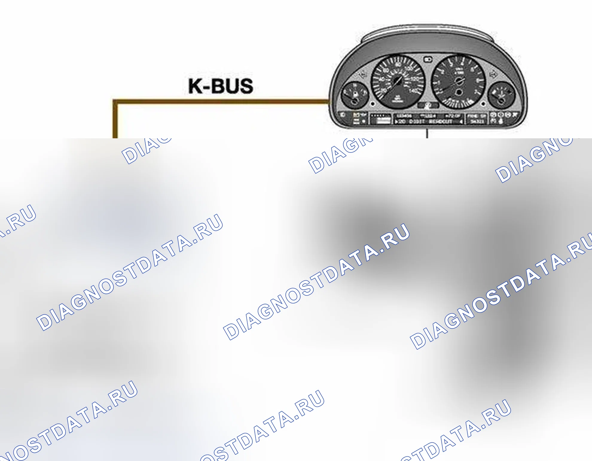 Рис. 1: ДИАГНОСТИКА подушки безопасности. BMW X5 E53 рестайлинг