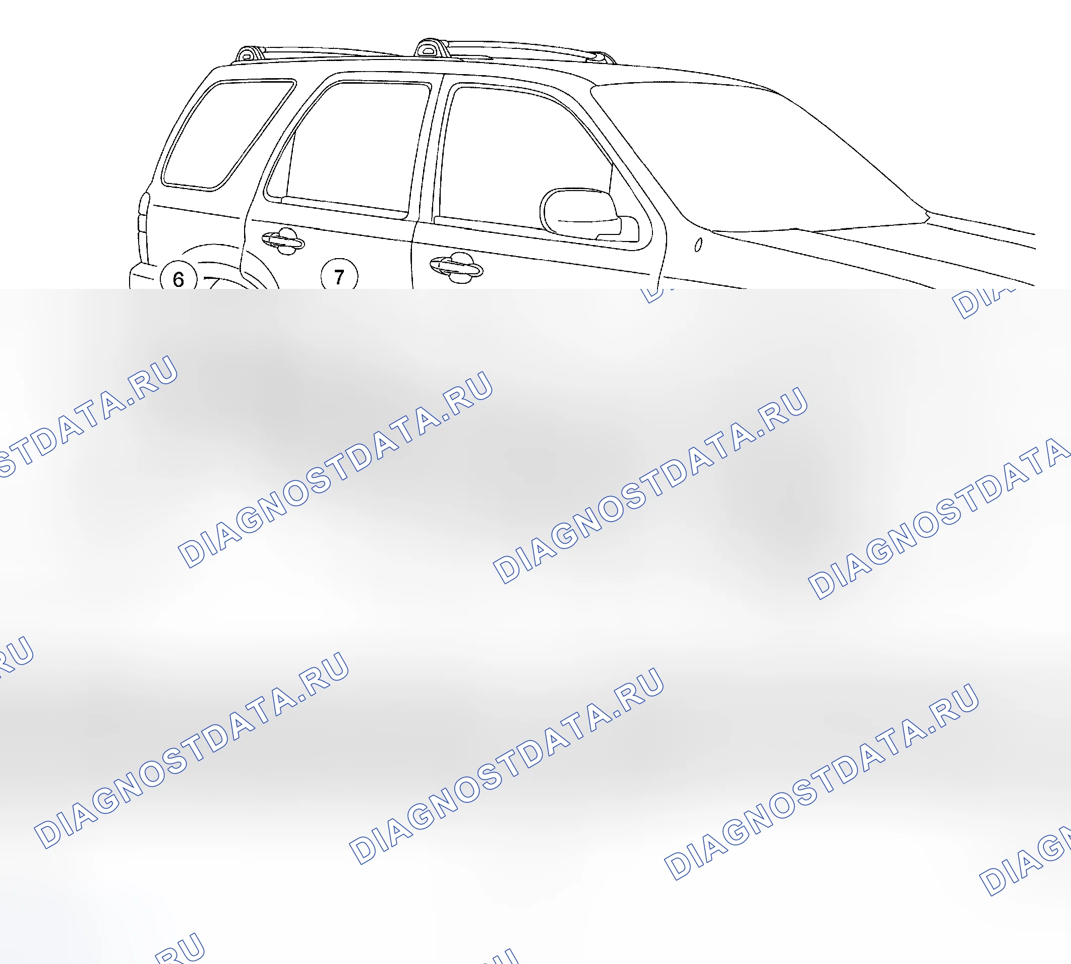 Рис. 13: Внешняя отделка - разнесенный вид, Mariner. Hyundai Matrix I