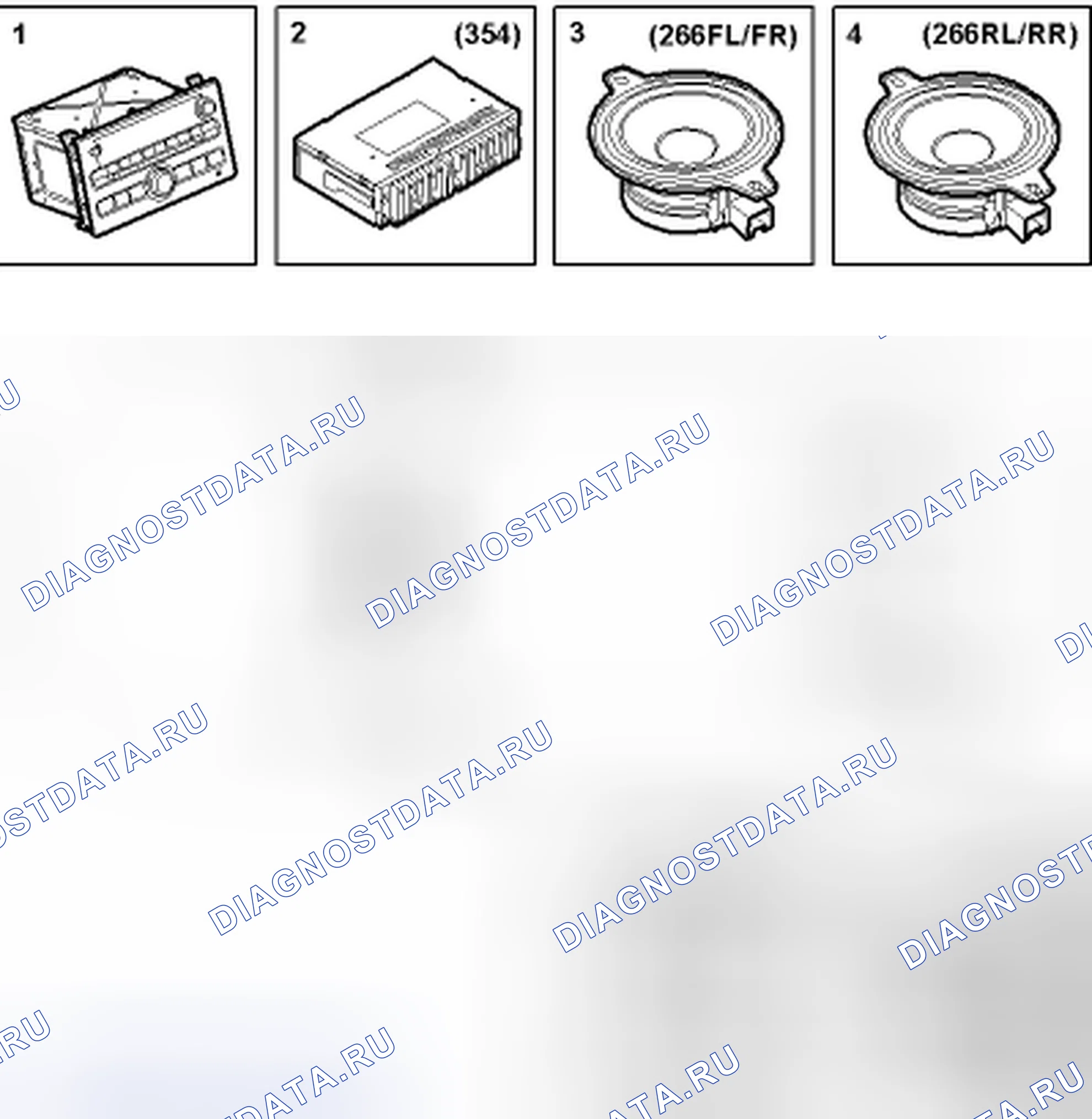 Рис. 108: Звуковая система Premium 150 / Bose ®. Saab 9-3 II