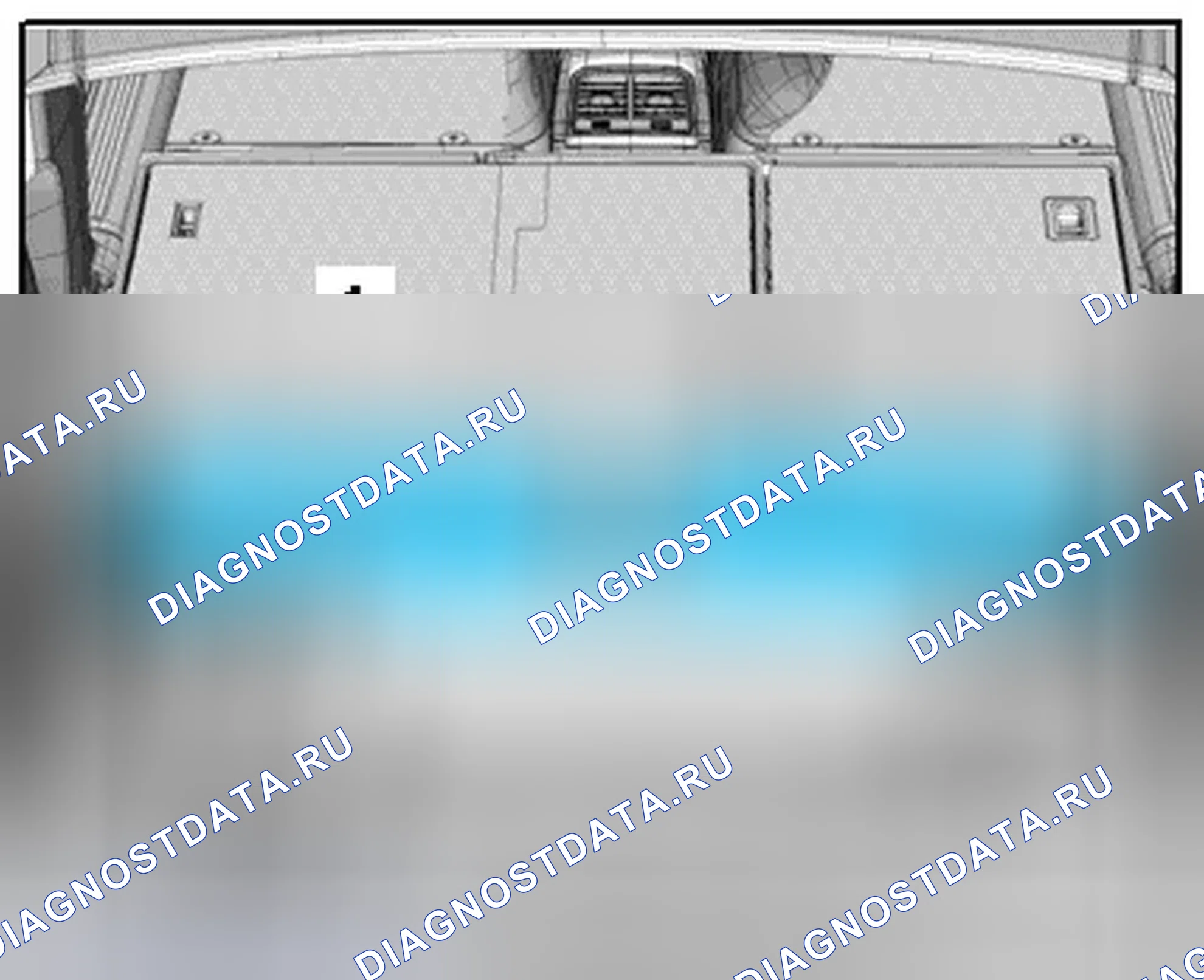 Рис. 107: ПОЛ ПЕРЕДНЕГО БАГАЖНОГО ОТДЕЛЕНИЯ. Audi Q5 I