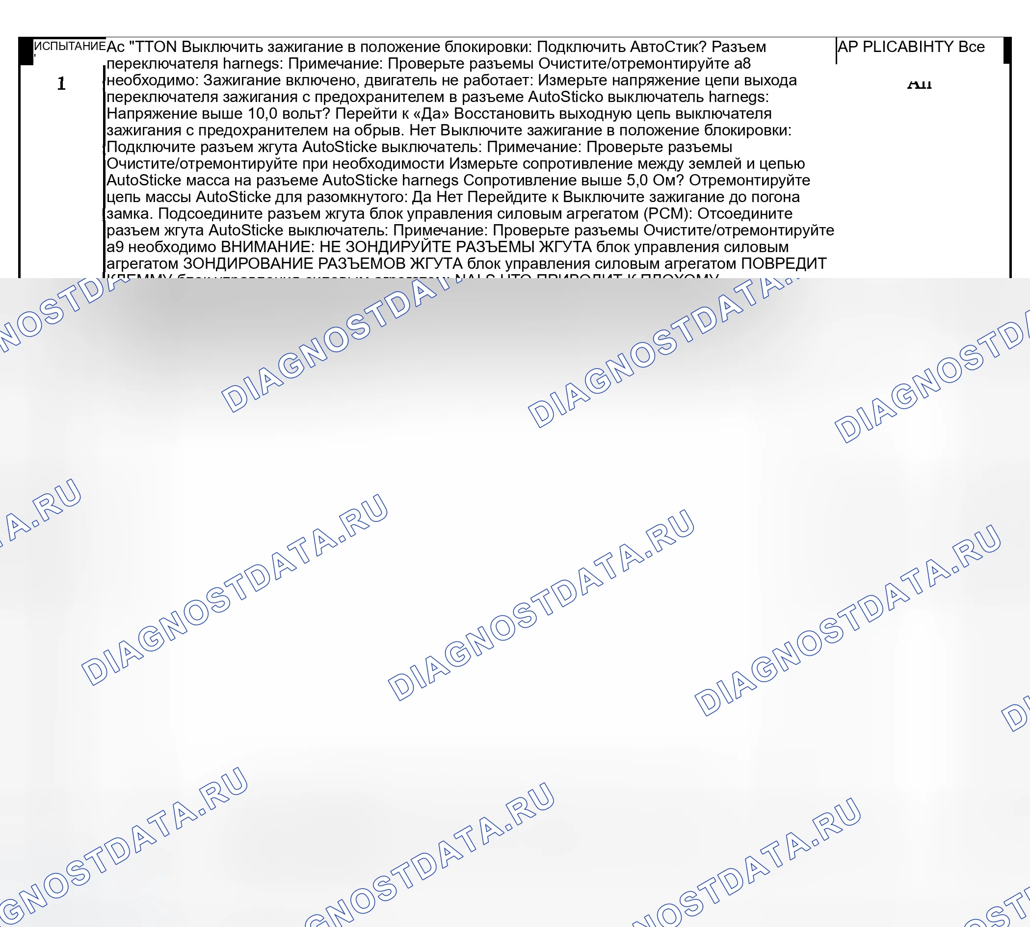 Рис. 602: Диагностические процедуры. Dodge Grand Caravan IV