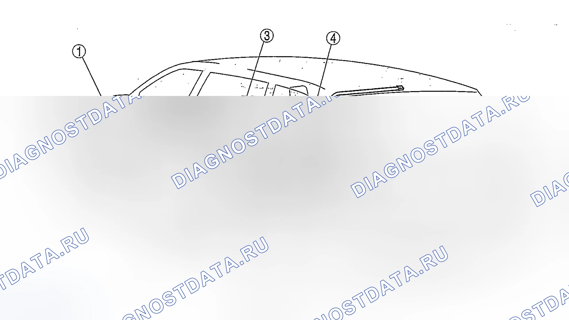 Рис. 45: РАСПОЛОЖЕНИЕ АНТЕННОГО ФИДЕРА [СПОРТИВНАЯ ТЕЛЕЖКА]. Mazda 6 GH рестайлинг