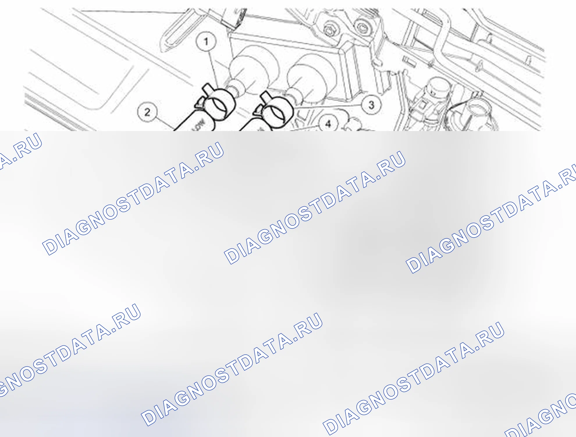 Рис. 29: Шланг нагревателя - гибрид. Hyundai Matrix I рестайлинг