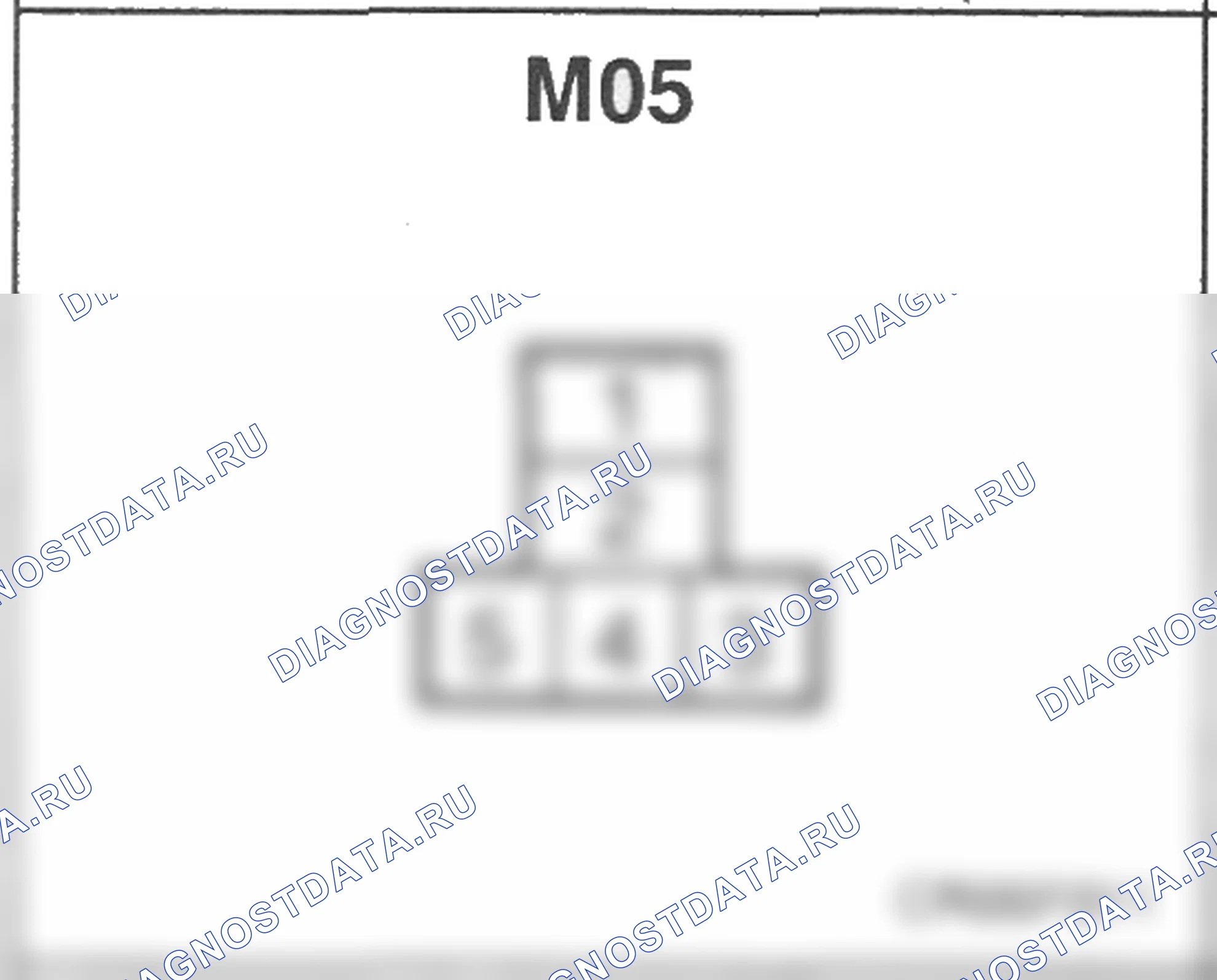 Распиновка разъёма M05 — основного жгута. Hyundai H-1 A1