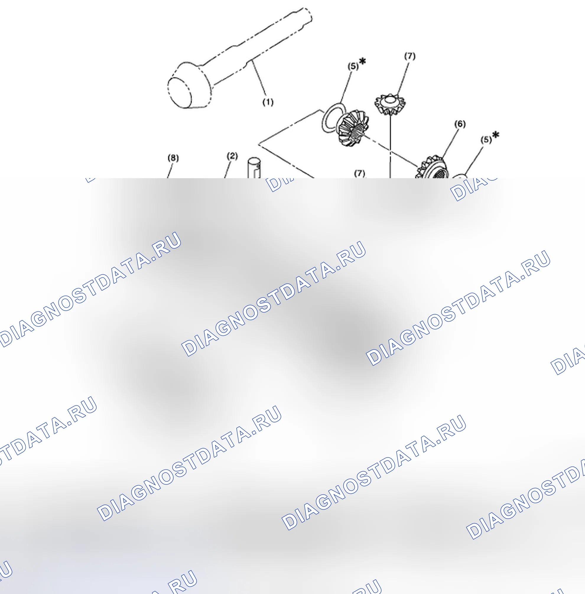 Рис. 131: ПЕРЕДНИЙ ДИФФЕРЕНЦИАЛ. Subaru Outback BP рестайлинг