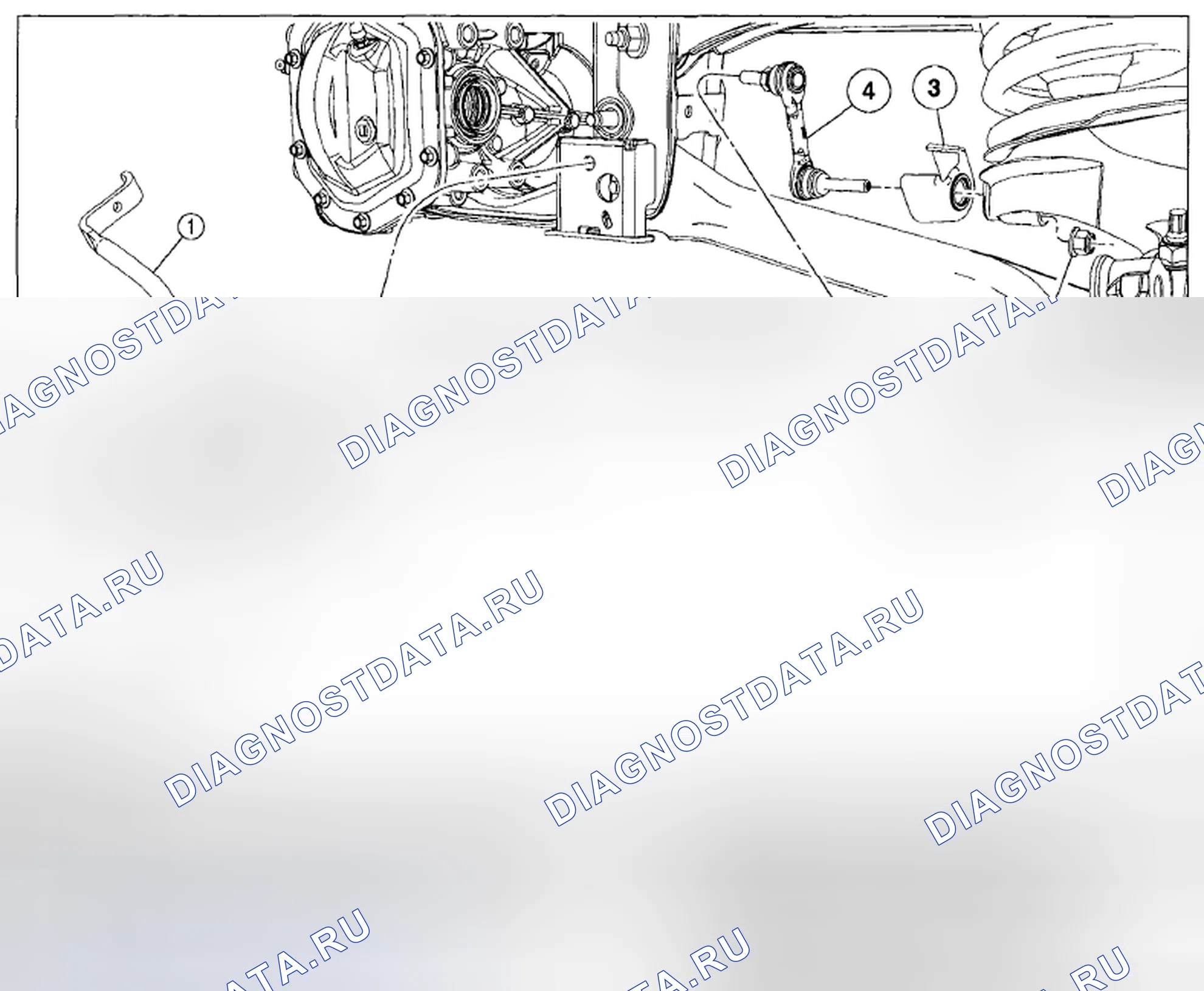 Рис. 19: ДЕМОНТАЖ / МОНТАЖ СТАБИЛИЗАТОРА. Mazda Tribute II