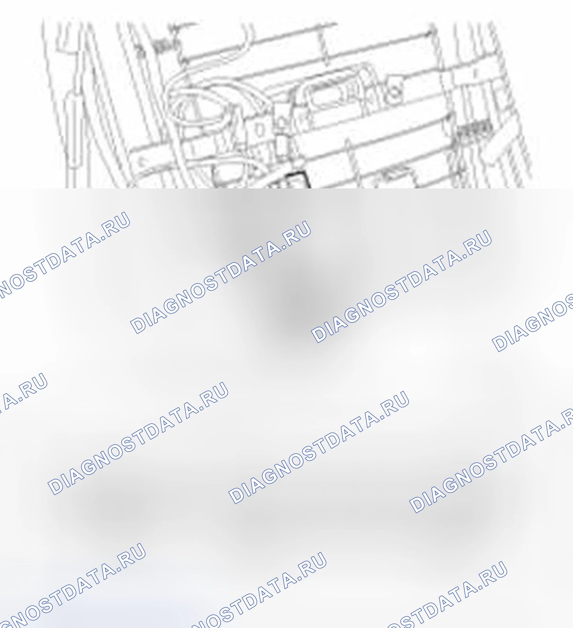 Рис. 97: Опора для пневматических пиломатериалов. Hyundai Equus II