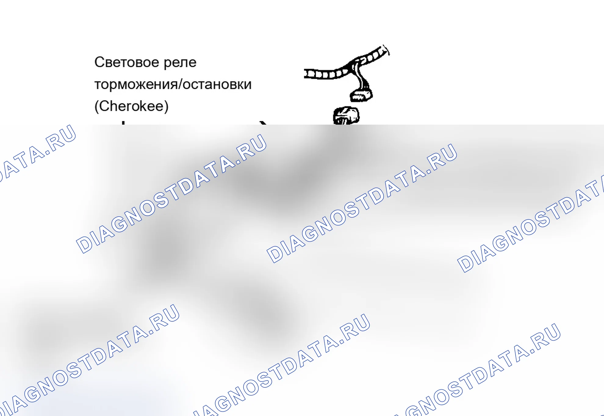Рис. 3: Расположение компонентов (3 из 9). Jeep Wagoneer XJ