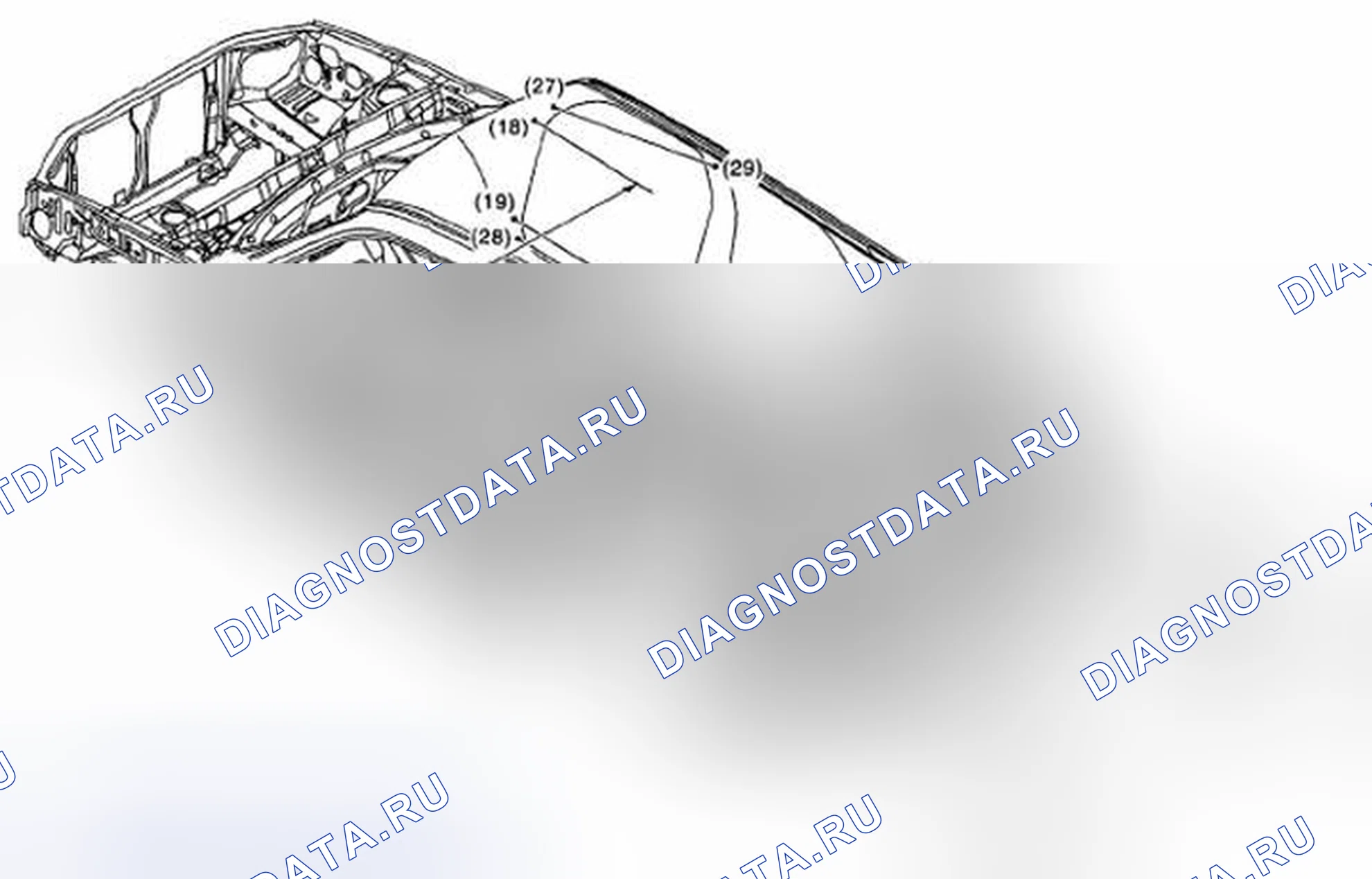 Рис. 48: ЗАДНЯЯ КОНСТРУКЦИЯ. Honda Vigor I