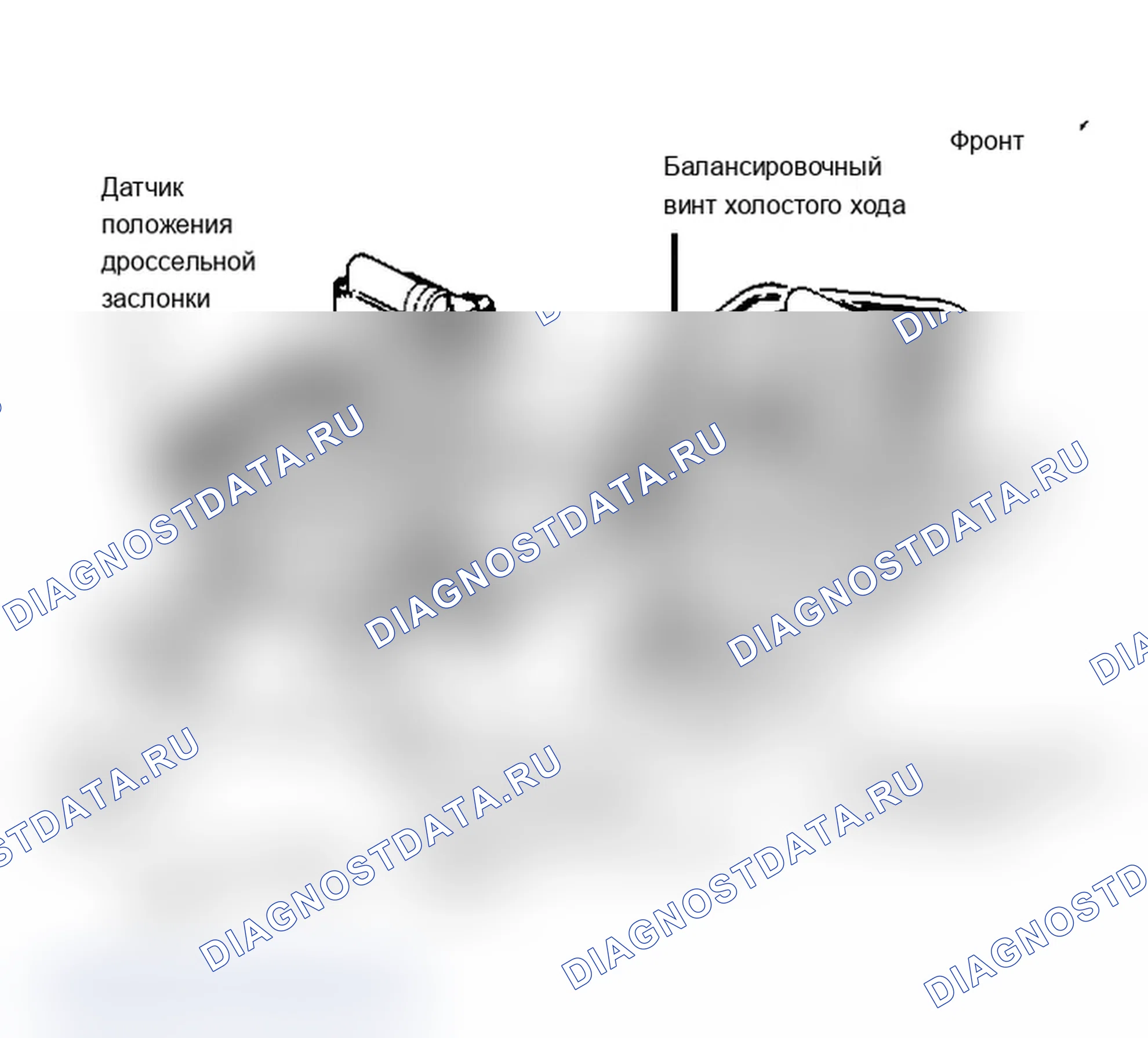 Рис. 20: Расположение компонентов системы впрыска топлива 5,0 л. Chevrolet El Camino V