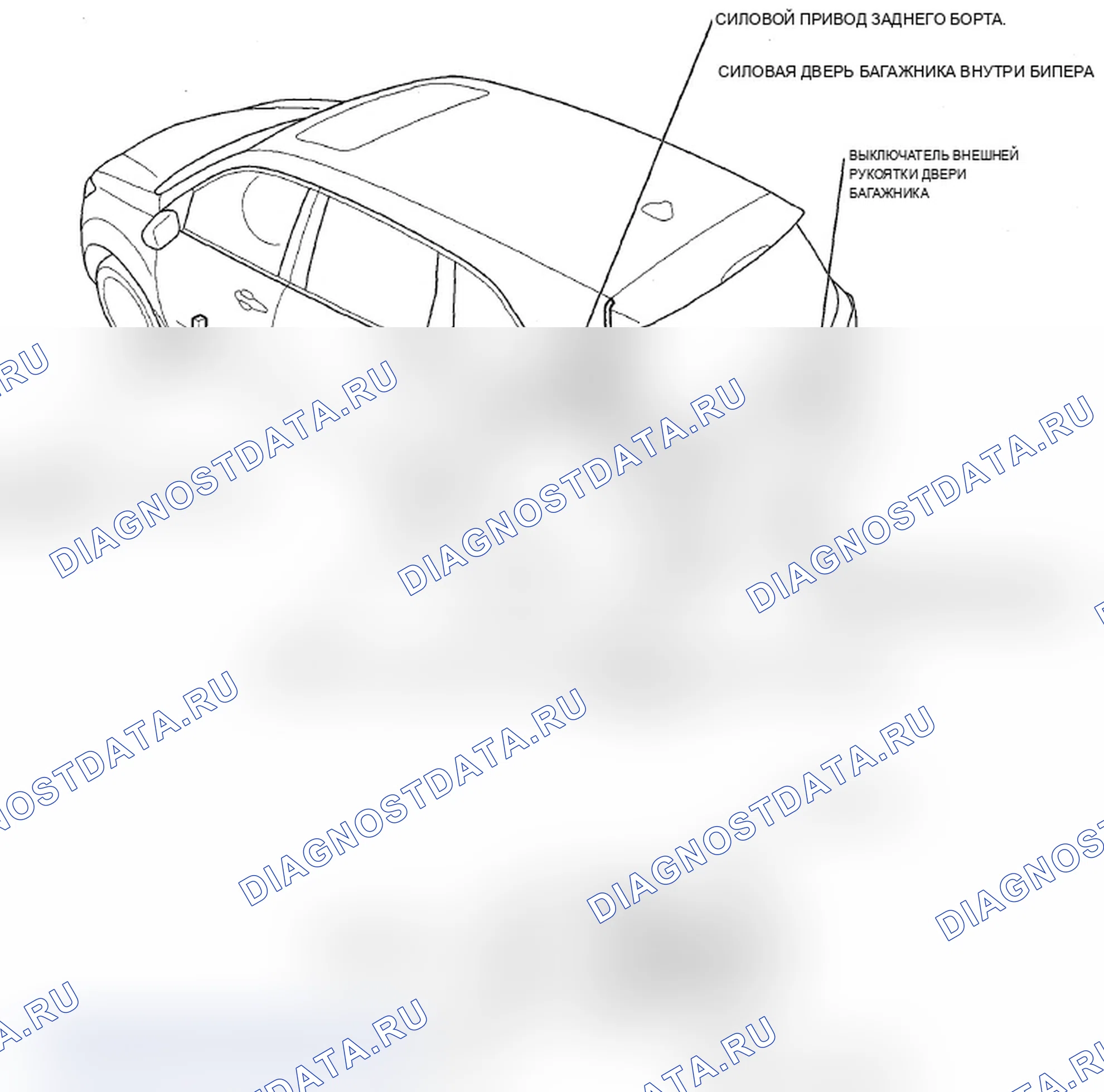 Рис. 168: Указатель расположения компонентов. Acura MDX II рестайлинг