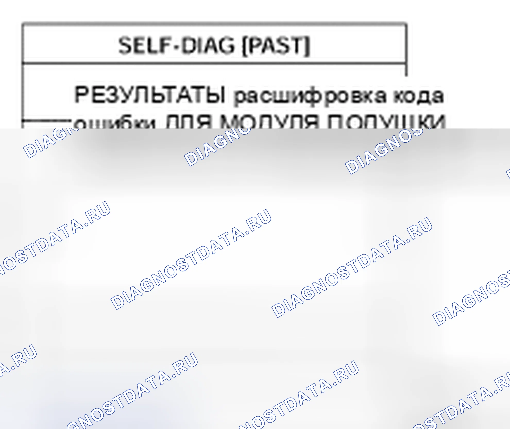 Рис. 8: Проверка прерывистой неисправности SRS с использованием режима диагностики CONSULT-II. Nissan Pathfinder III