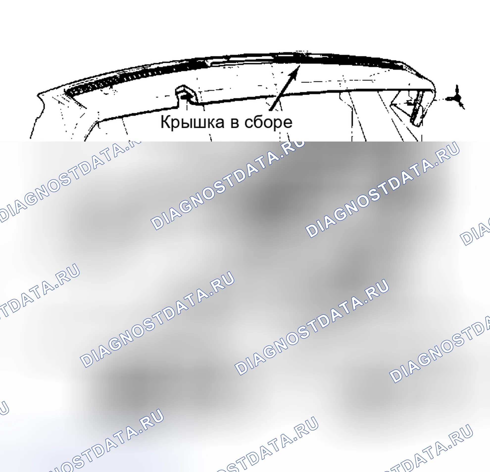 Рис. 1: Сборка приборной панели (электра, лесабр и универсал универсал). Buick LeSabre V