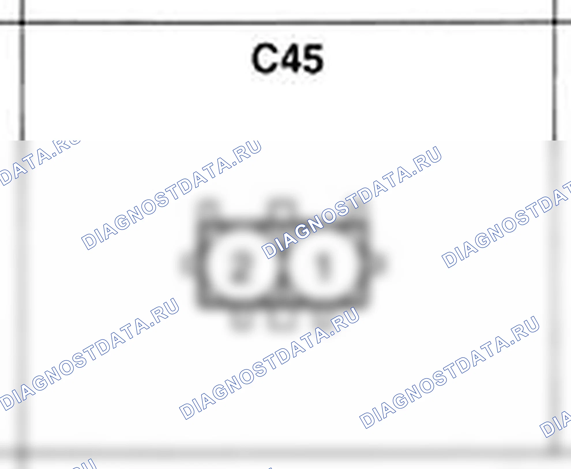 Распиновка разъёма C45 — жгута управления. Hyundai Atos MX