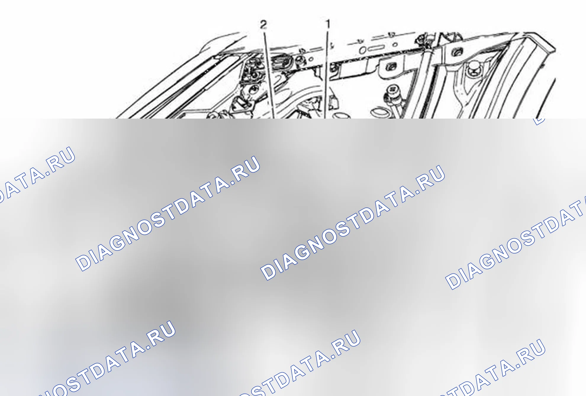Рис. 22: Замена лампы фары - правая сторона (дальний свет). Buick Encore I