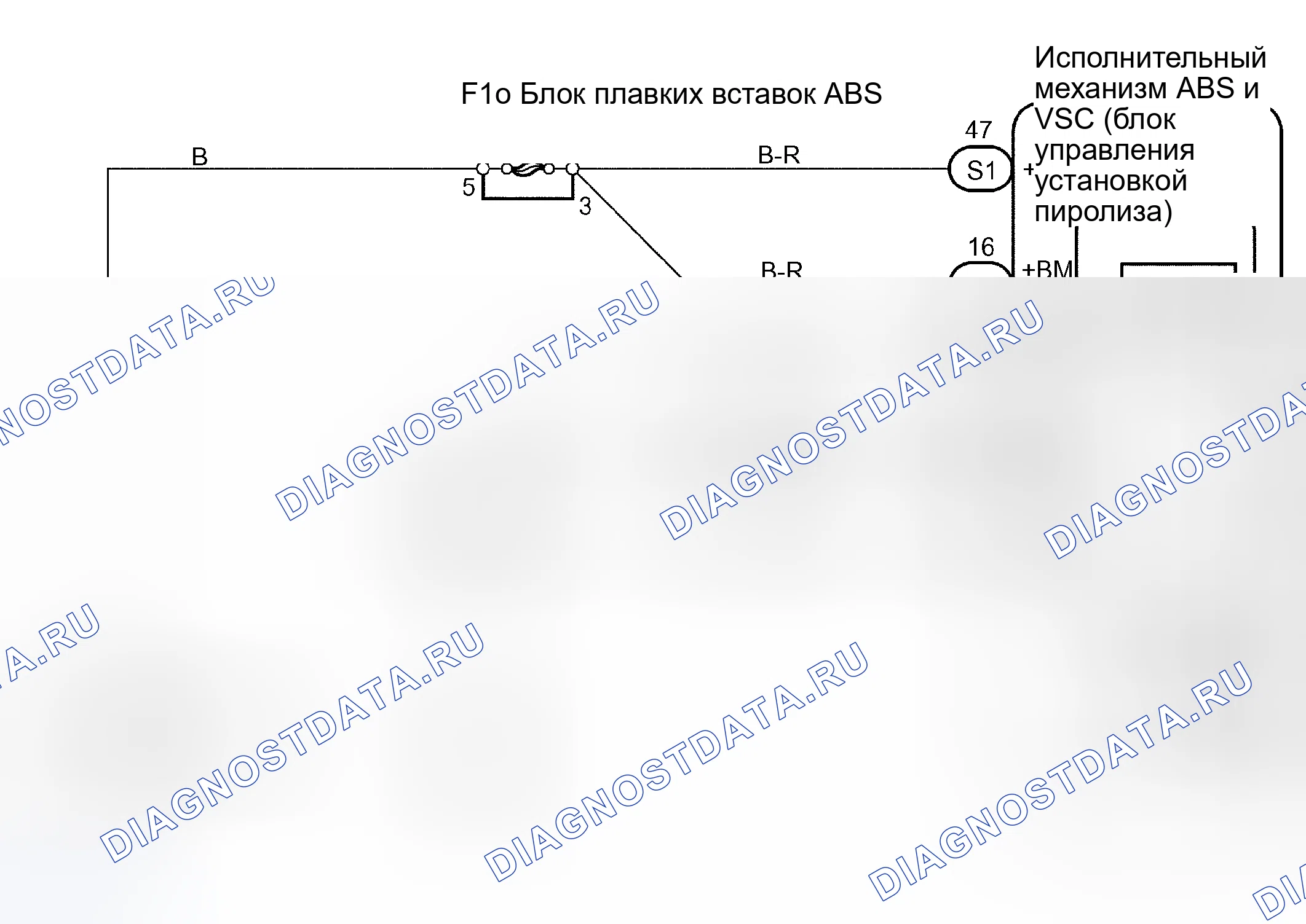 Рис. 42: электросхема. Toyota Sequoia I рестайлинг
