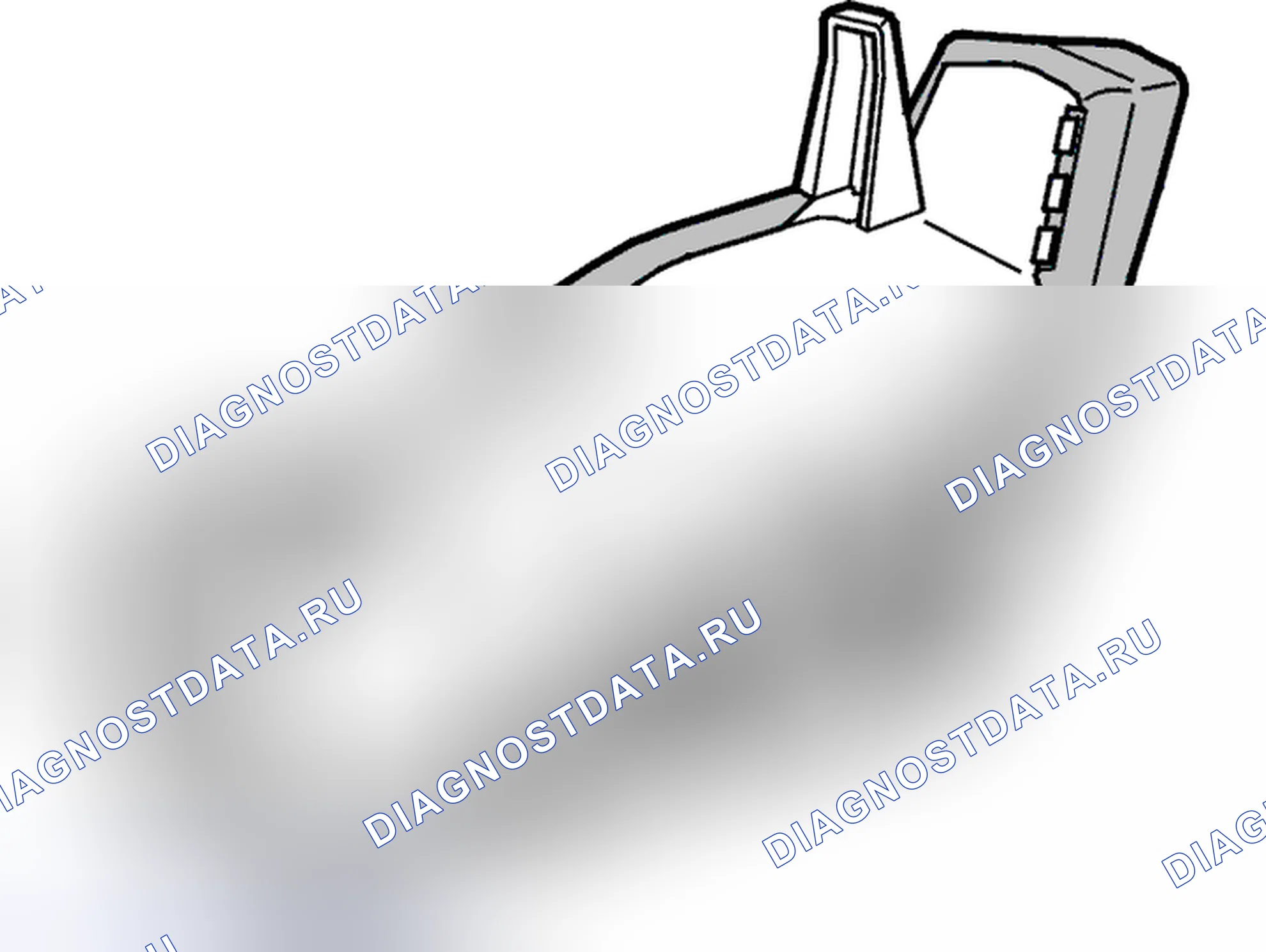 Рис. 195: Обивка, боковая подушка, замена. Volvo S80 I