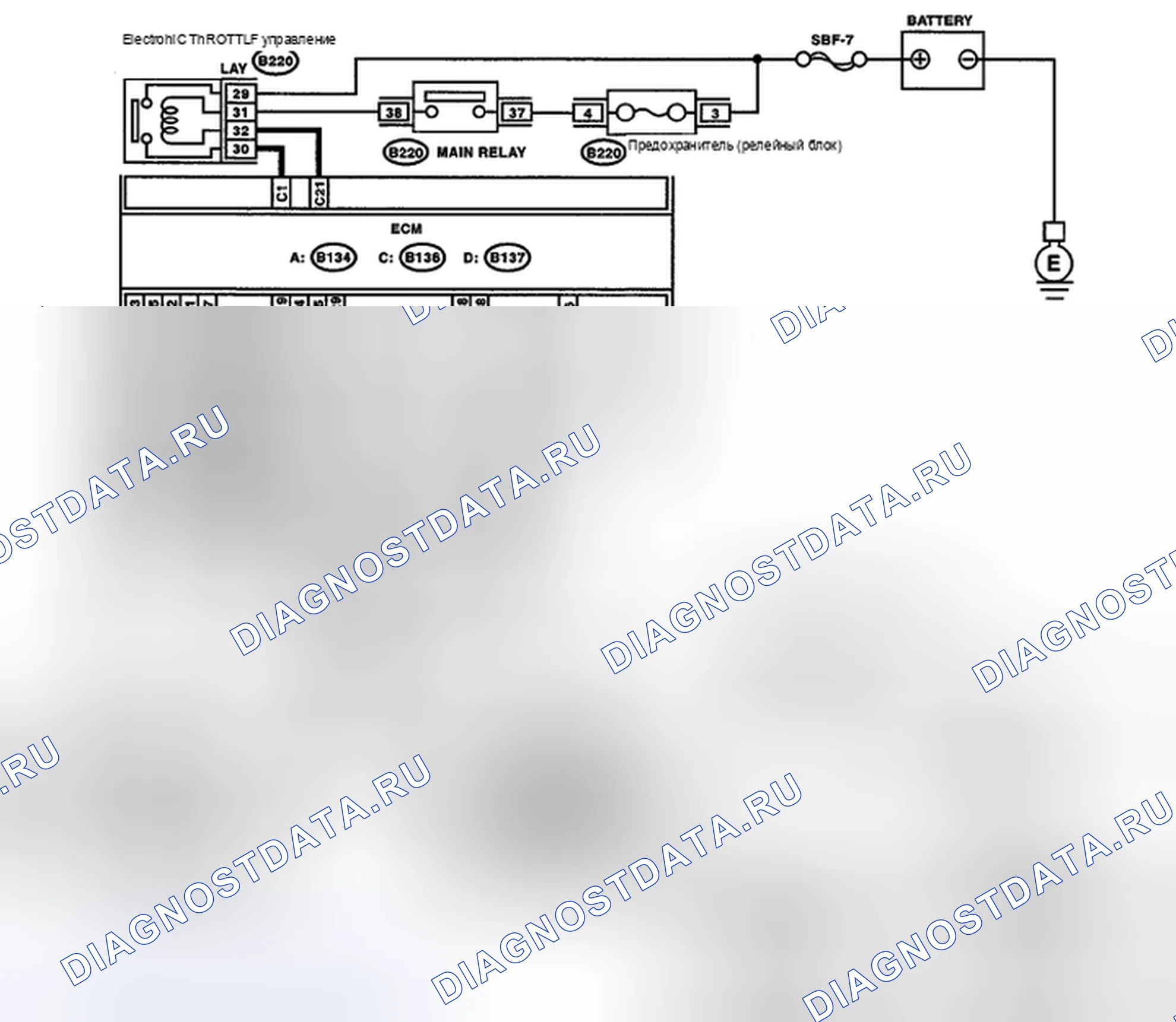 Рис. 38: электросхема. Subaru Impreza WRX GH