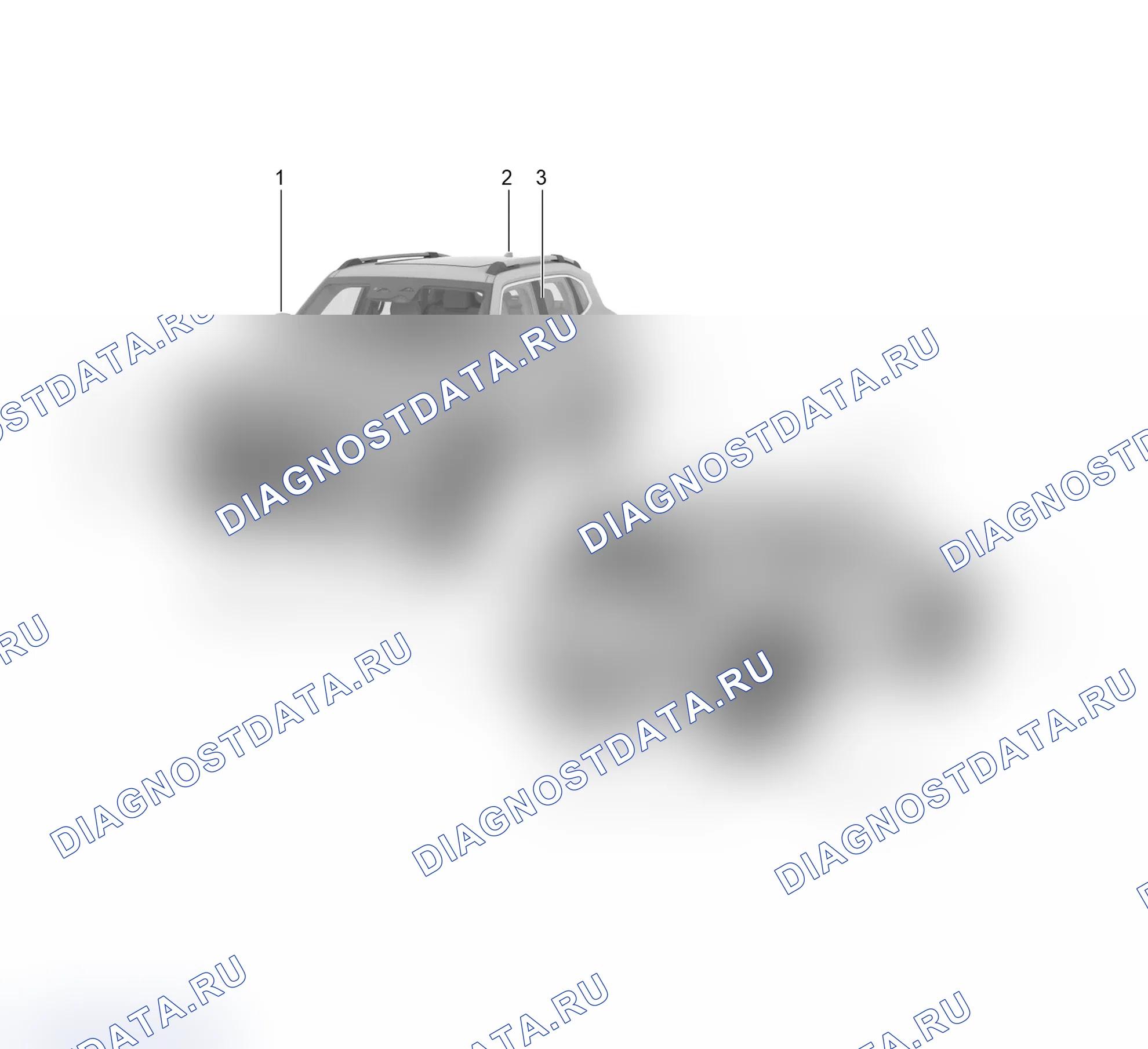 Схема расположения пластмассовых деталей — Haval Dargo. Haval Dargo II