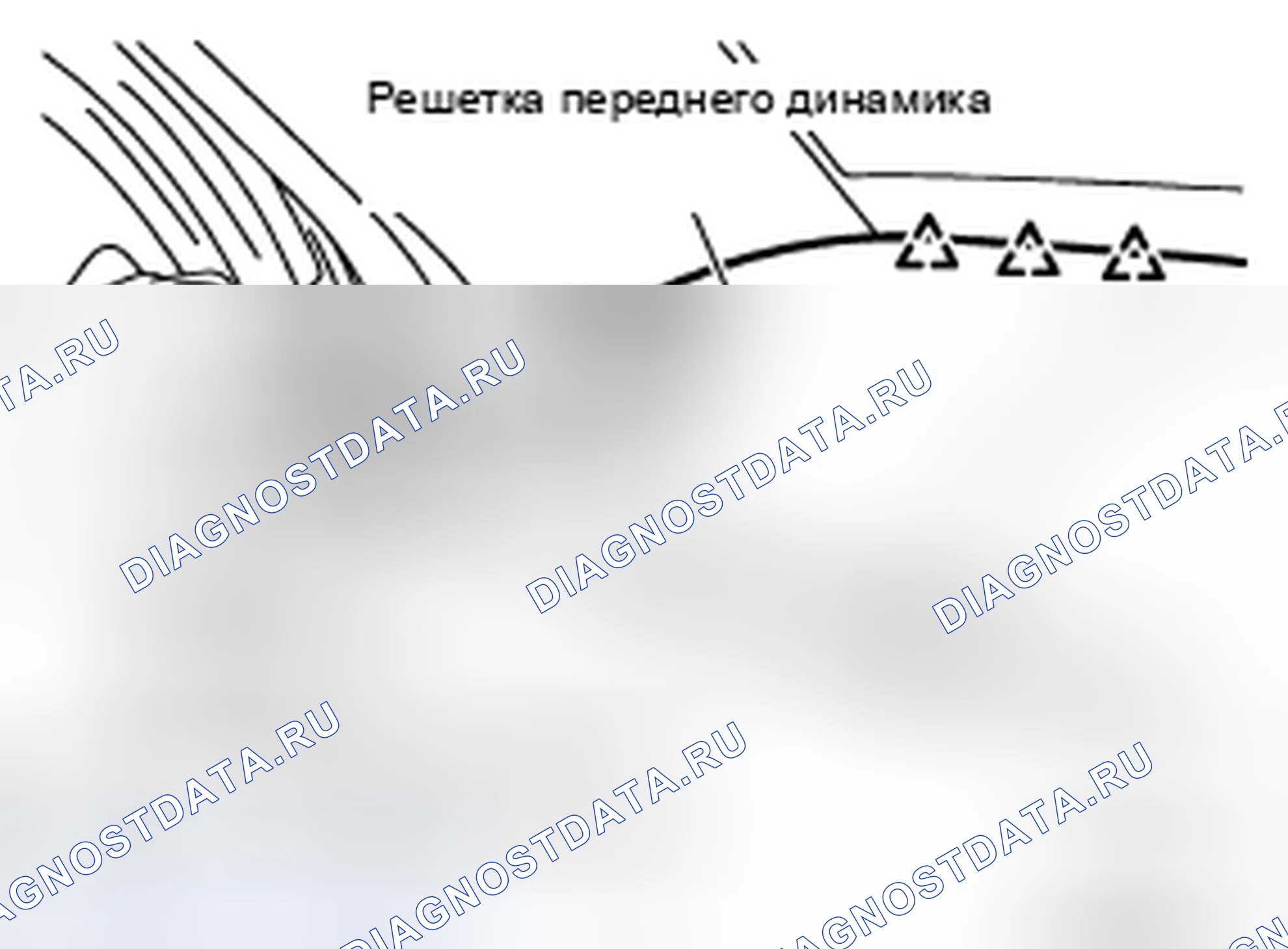 Рис. 12: Решетка переднего динамика (лев / прав). Nissan X-Trail I