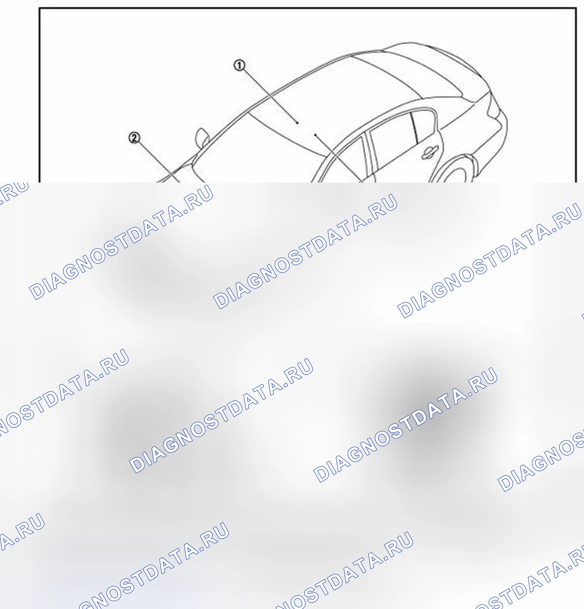 Рис. 12: Расположение компонентов. Infiniti G25 IV рестайлинг