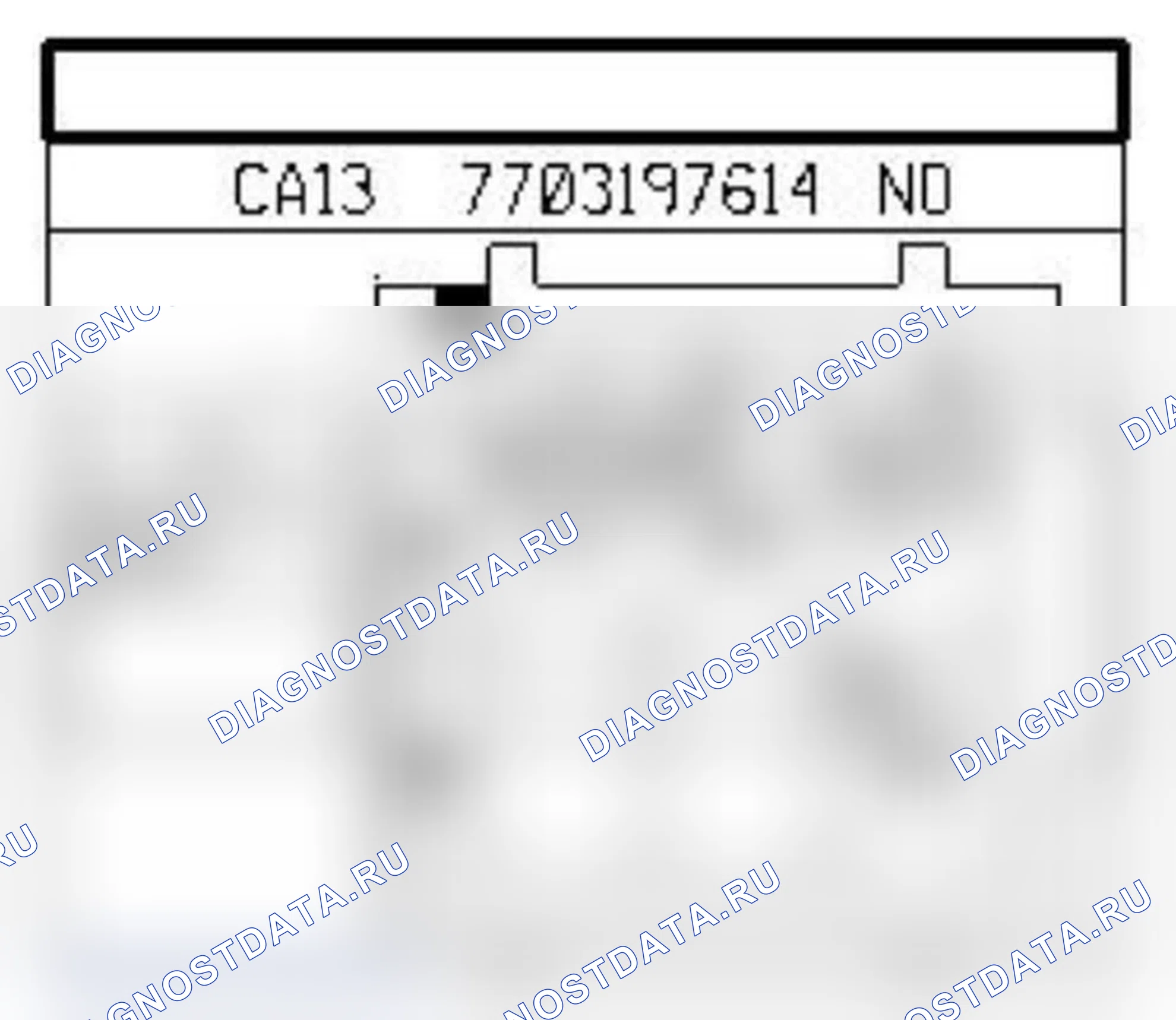 Распиновка разъёма 1227 — Панель упр. клим. уст. для задн. сид. со стор. пасс.. Renault Espace IV-рест