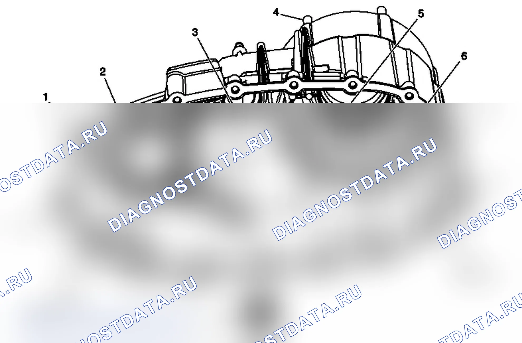 Рис. 29: Очистка и осмотр передней половины раздаточной коробки. Chevrolet Tahoe III