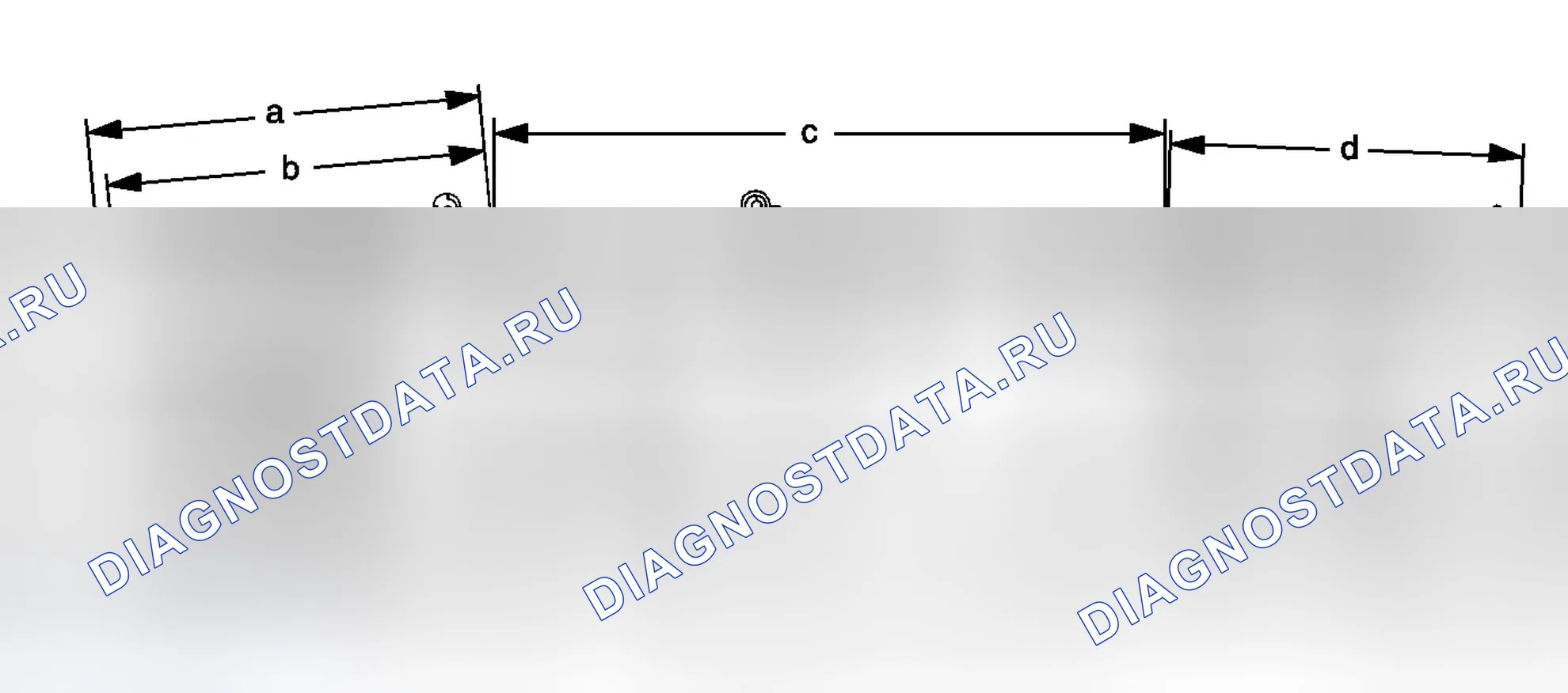 Рис. 8: Размеры - Рама (2500 Suburban / Yukon Xl / Avalanche 4WD). Chevrolet Tahoe II