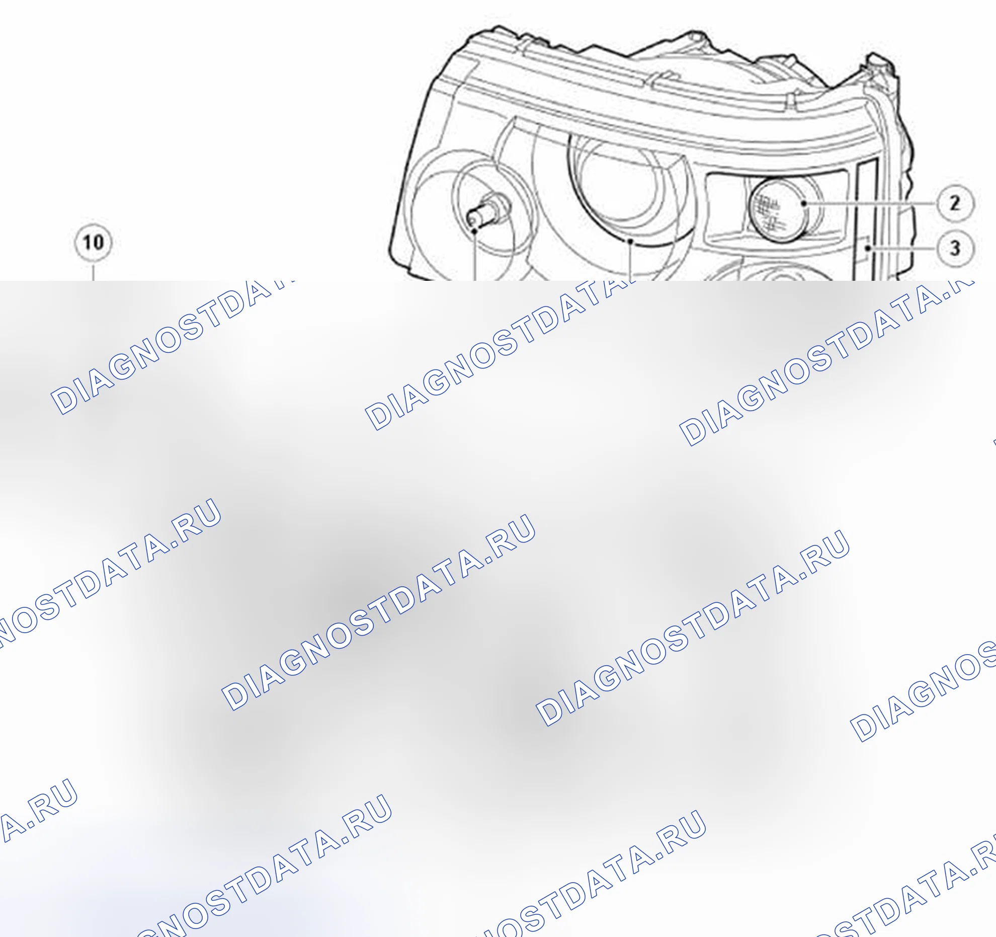 Рис. 10: Ксеноновые фары. Land Rover Range Rover Sport I
