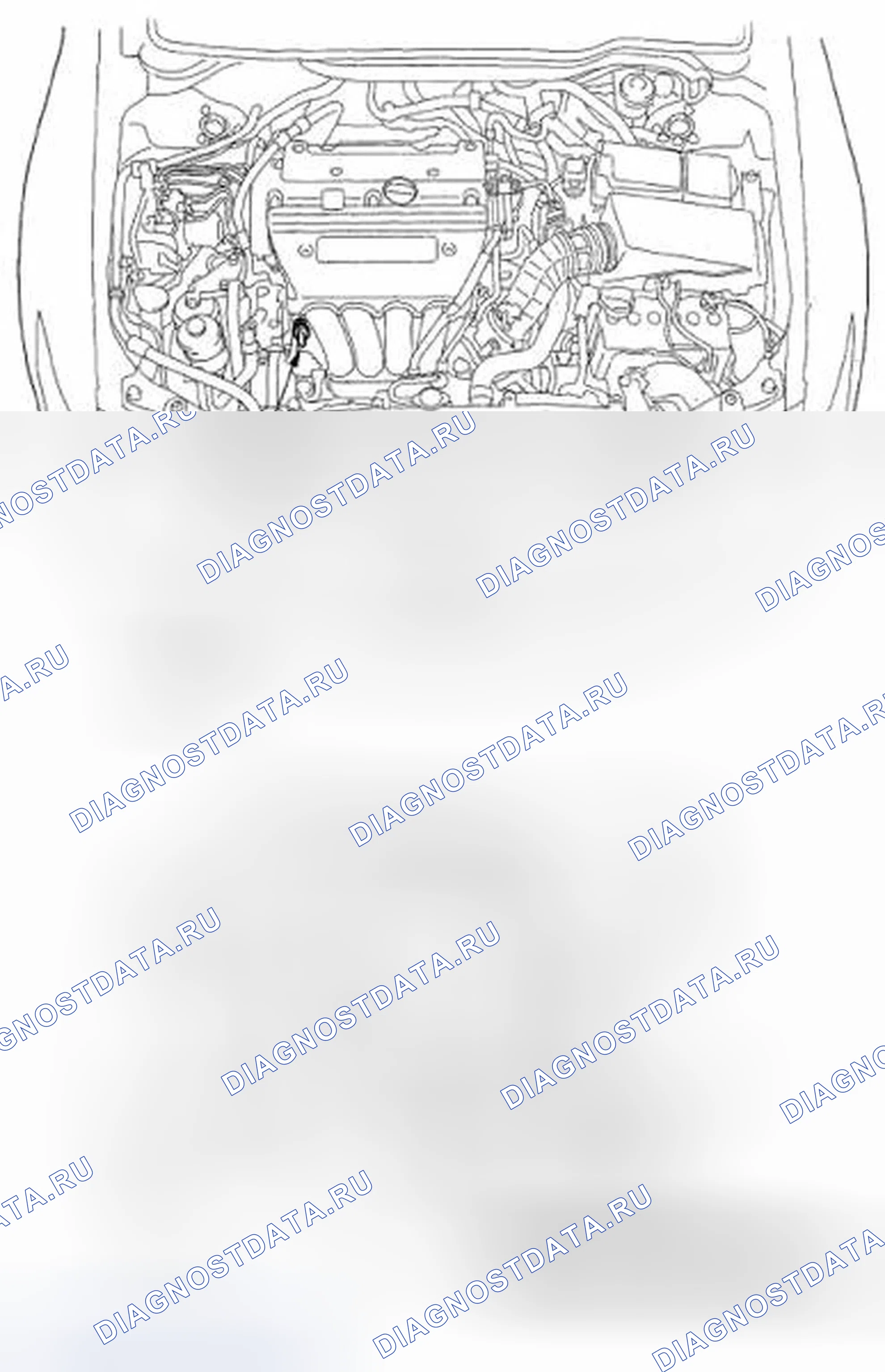Рис. 103: Указатель расположения компонентов. Acura TSX I