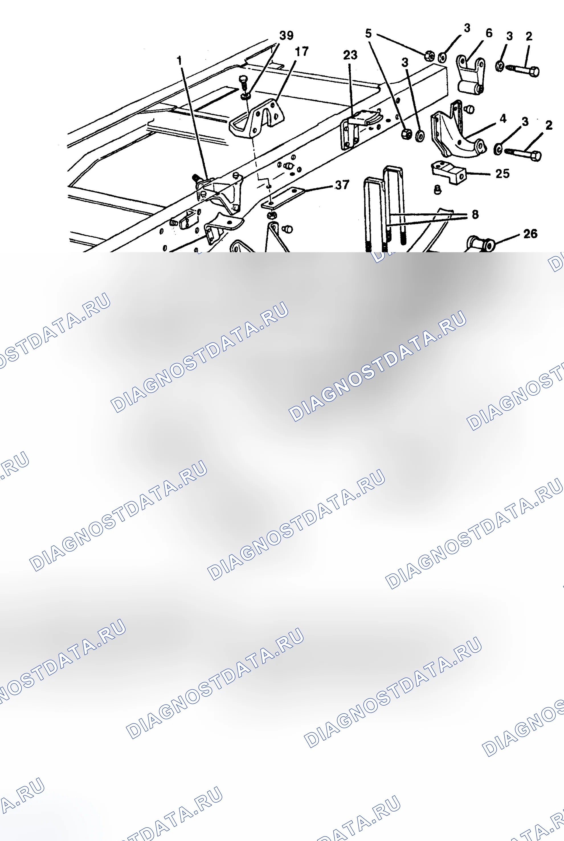 Рис. 2: РАСПОЛОЖЕНИЕ КОМПОНЕНТОВ. Chevrolet Cutaway P30 