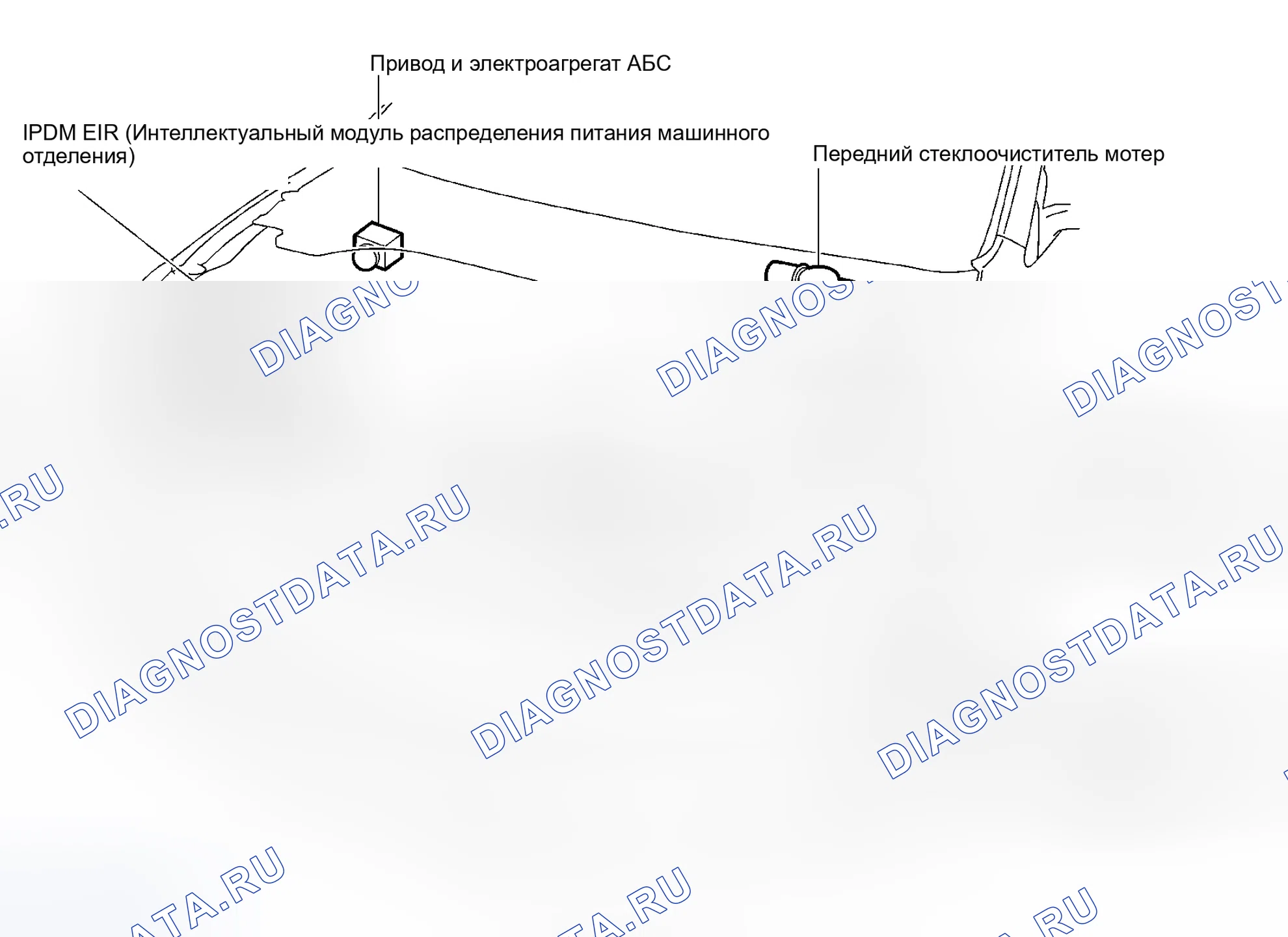 Рис. 38: МОТОРНЫЙ ОТСЕК. Nissan Murano Z50