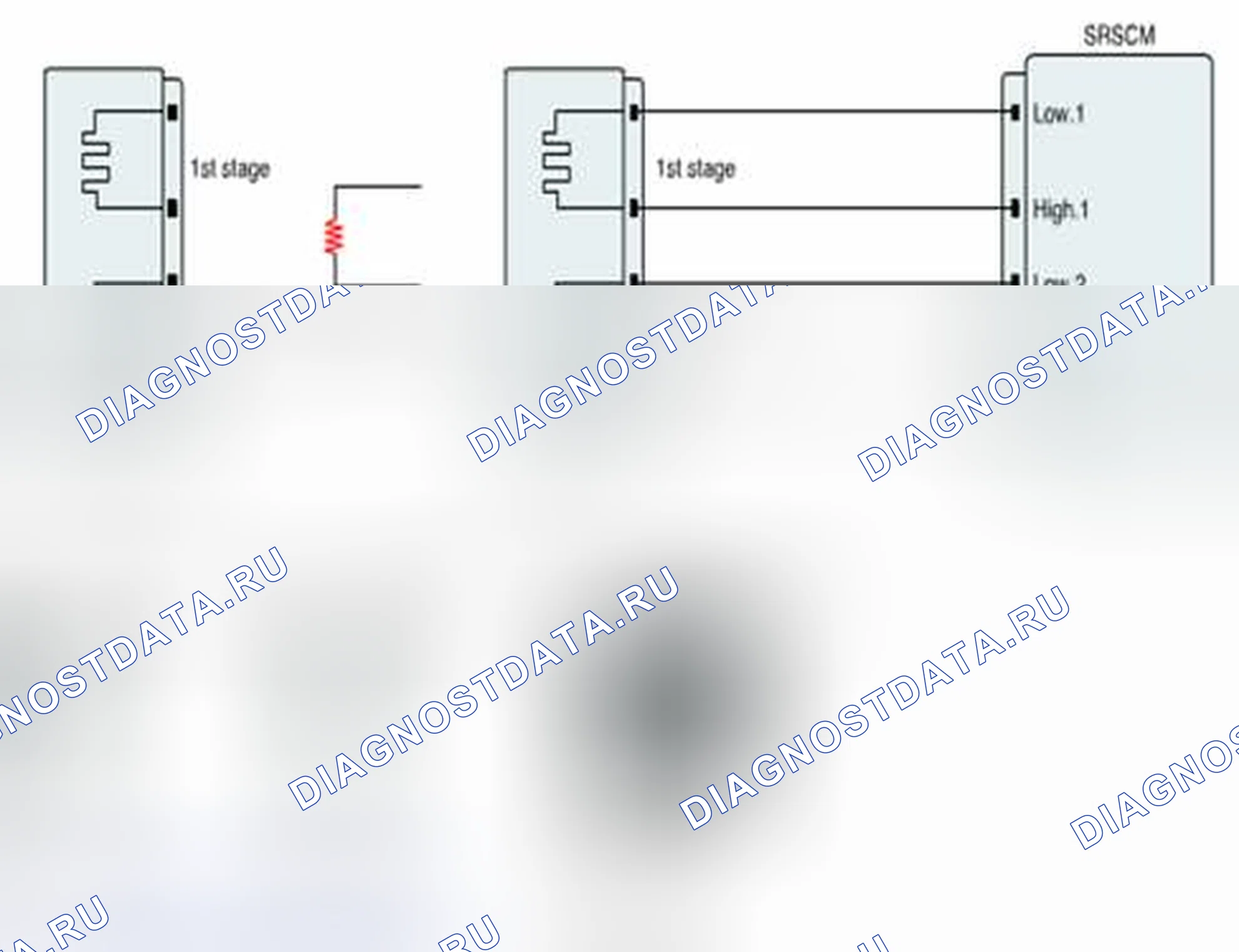 Рис. 289: Проверка цепи пиропатрон. Geely SC7 I