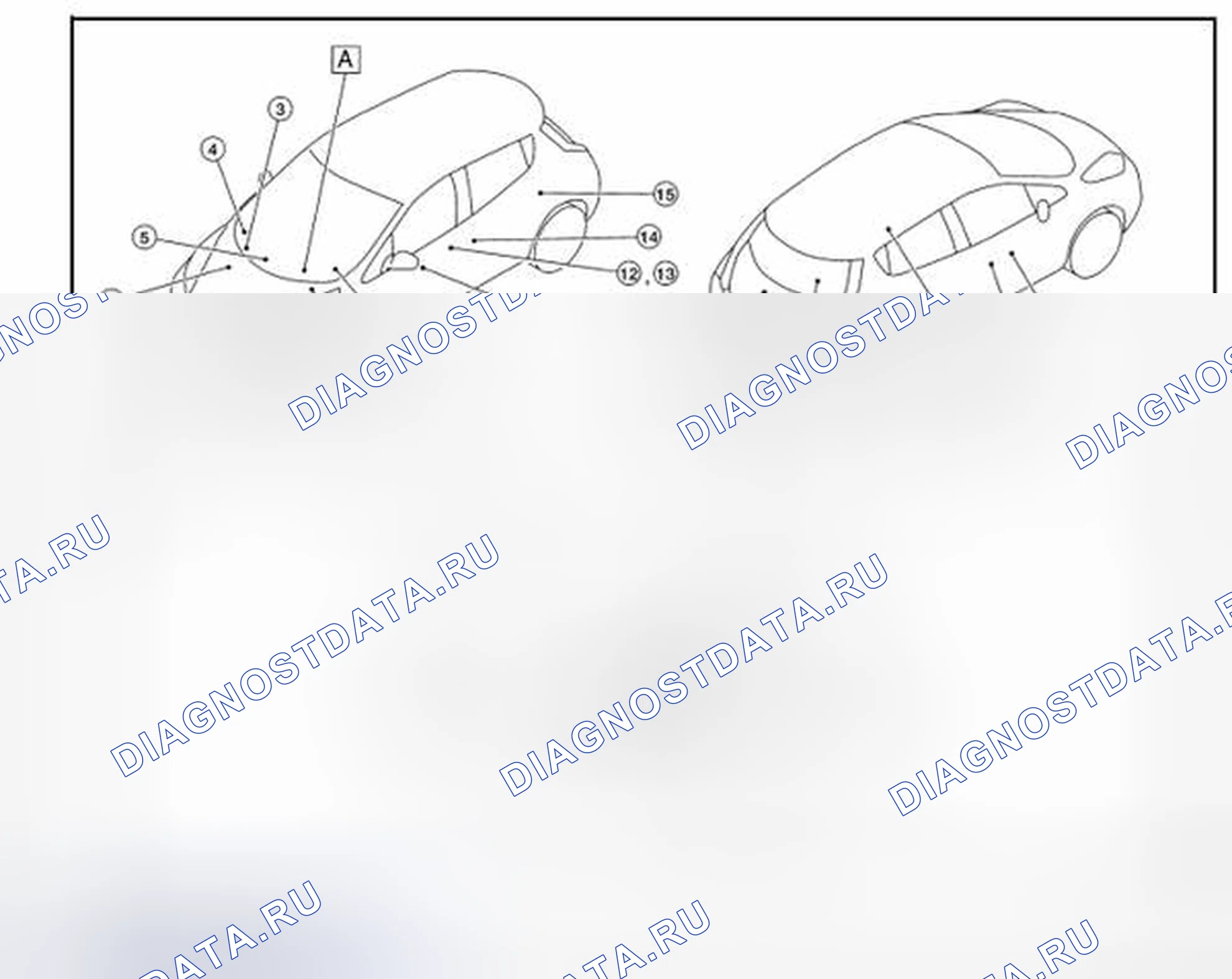 Рис. 167: Расположение компонентов. Nissan Leaf I