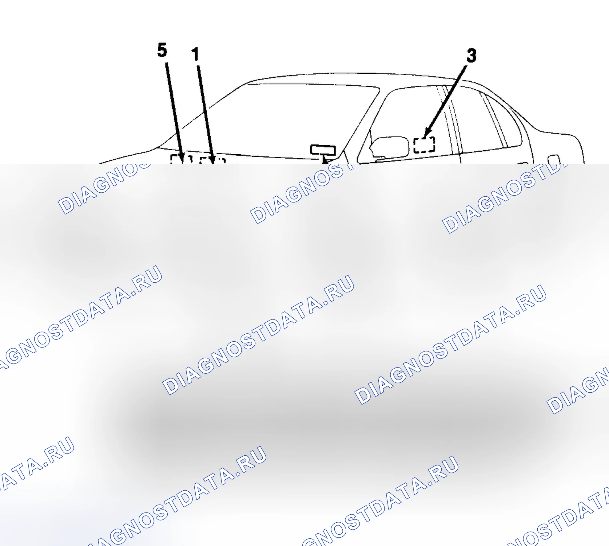 Рис. 9: РАСПОЛОЖЕНИЕ ИНФОРМАЦИОННЫХ МЕТОК. Infiniti G20 I