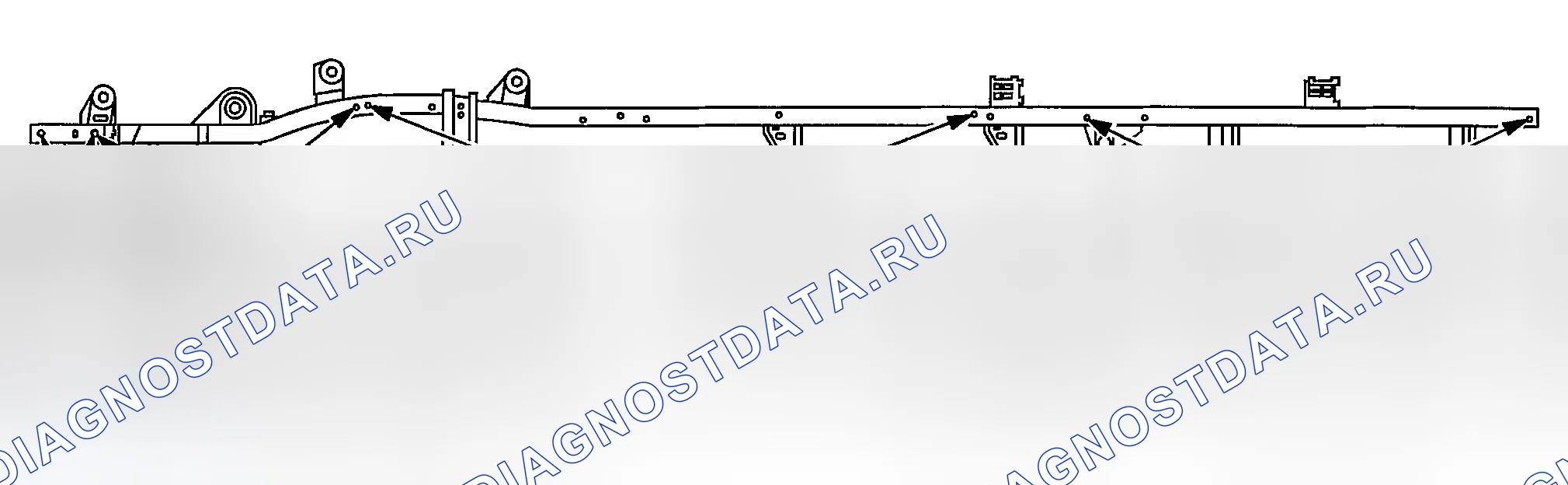 Рис. 86: Точка к точке - Рамка. Chevrolet Chevy Express H2500 