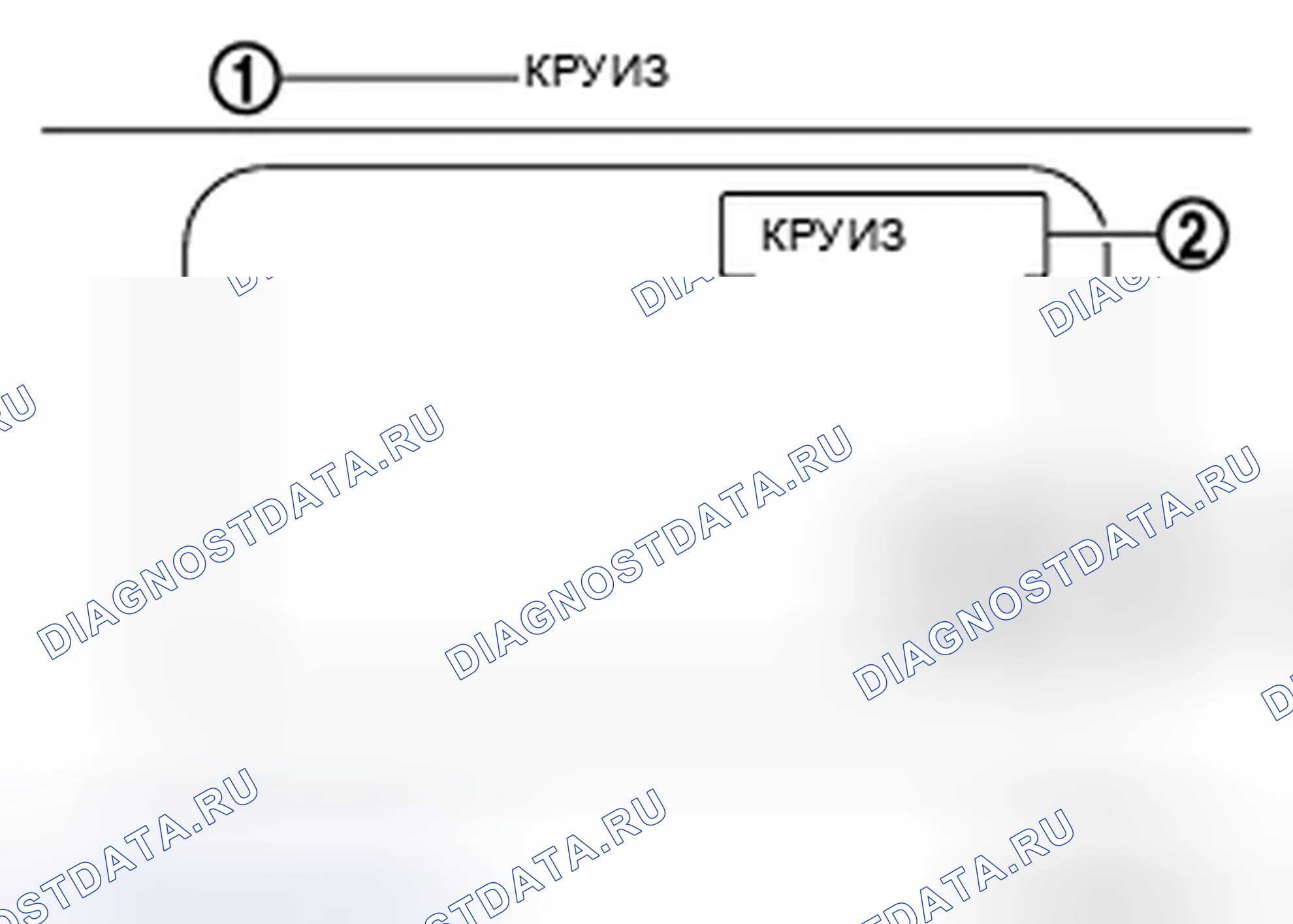 Рис. 55: ФУНКЦИЯ ОБЫЧНОГО (С ФИКСИРОВАННОЙ СКОРОСТЬЮ) РЕЖИМА КРУИЗ-КОНТРОЛЯ: Меню, отображаемое при нажатии каждого переключателя. Infiniti M56 IV