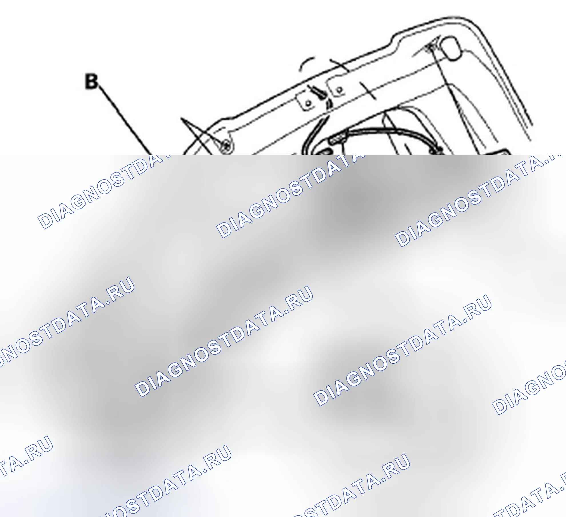 Рис. 152: Замена датчика защемления. Honda Pilot II