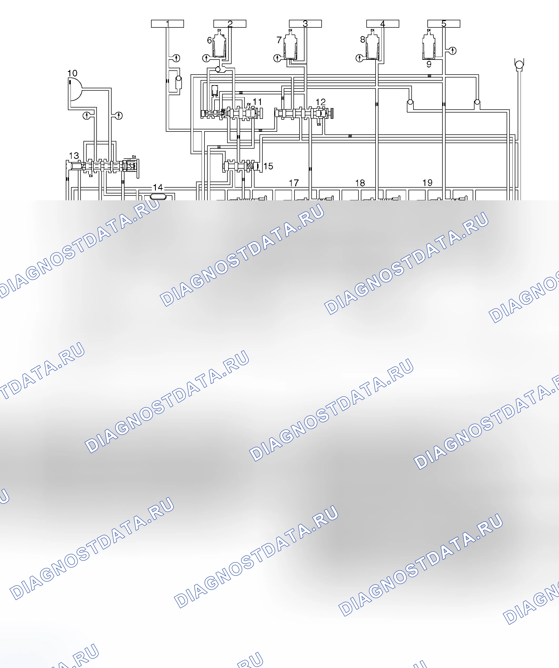 Рис. 332: ГИДРАВЛИЧЕСКИЙ КОНТУР. Honda e:NS1 I