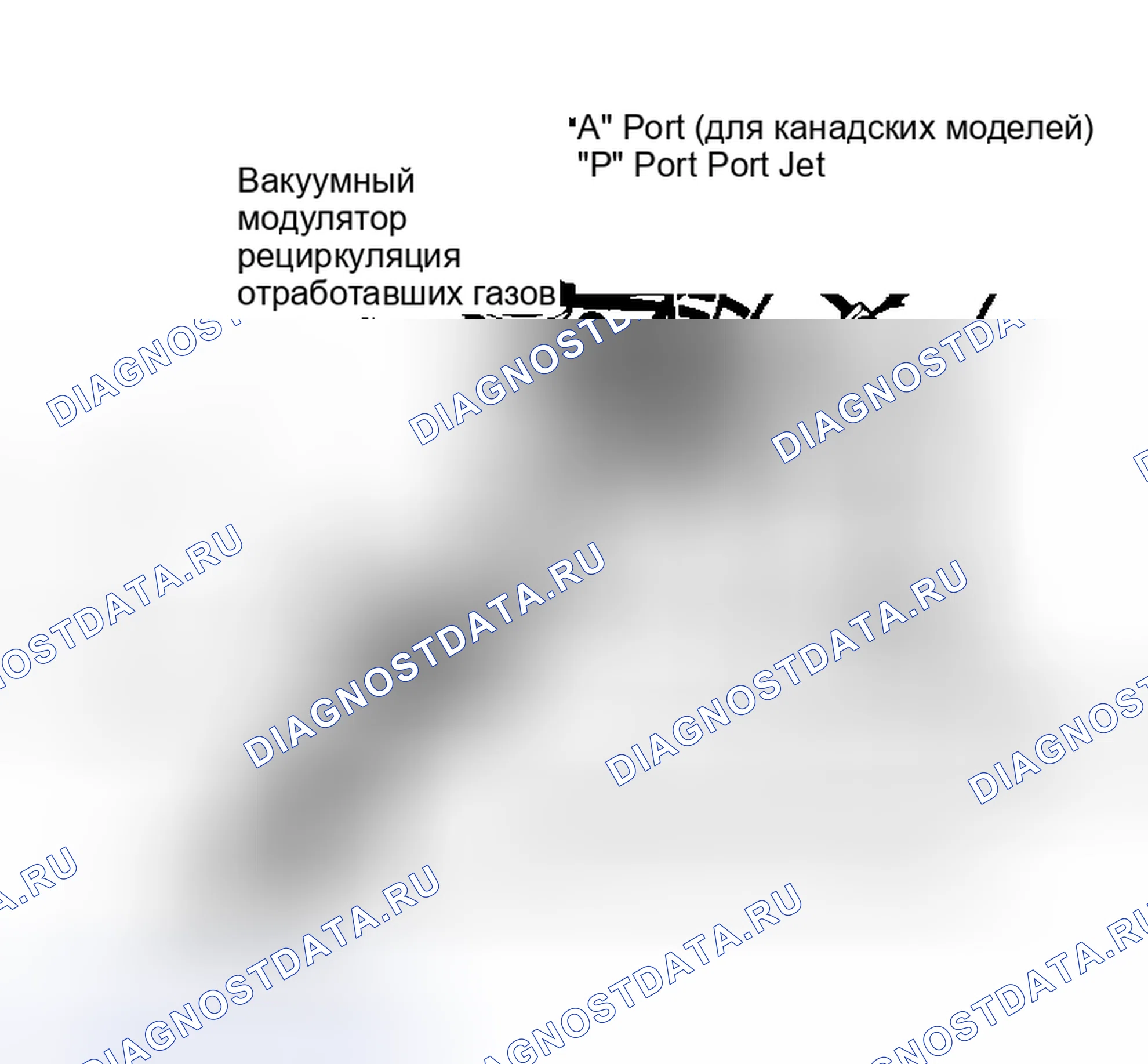 Рис. 7: Трассировка вакуумного шланга. Toyota Camry V10