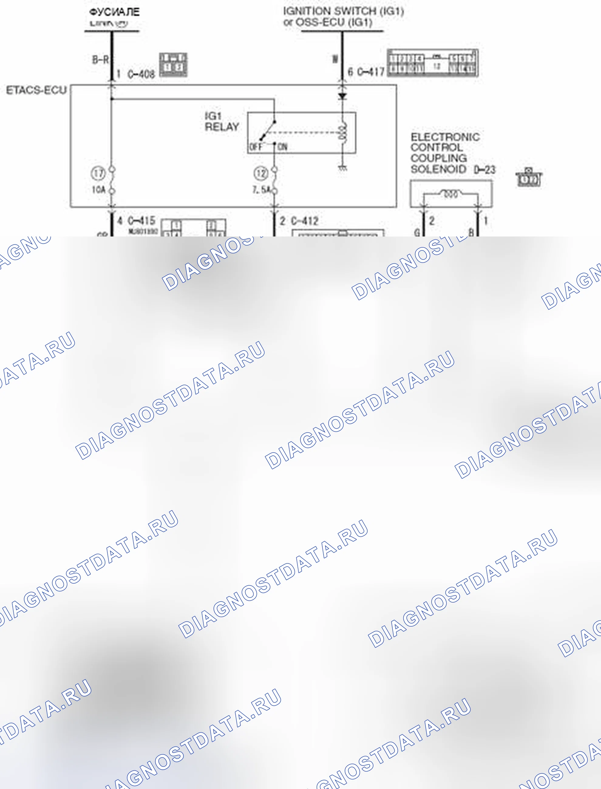 Рис. 5: расшифровка кода ошибки C2208: внутренняя ошибка AWD-ECU. Mercedes-Benz CLA-класс C117/X117 рестайлинг