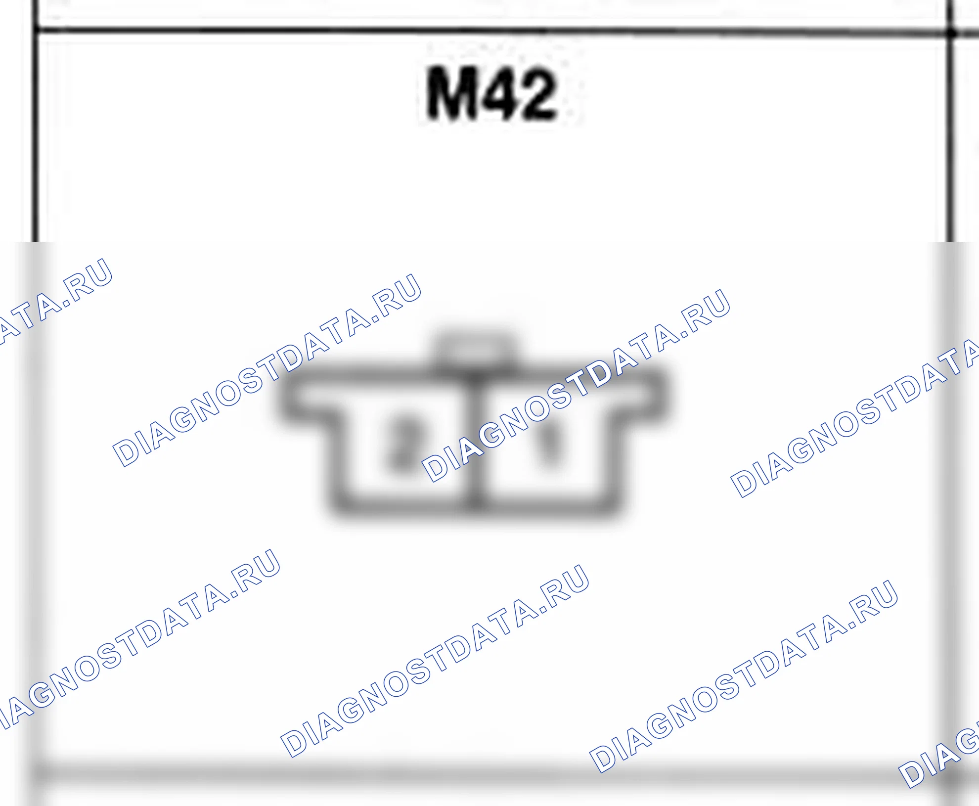 Распиновка разъёма M42 — основного жгута. Hyundai Atos MX