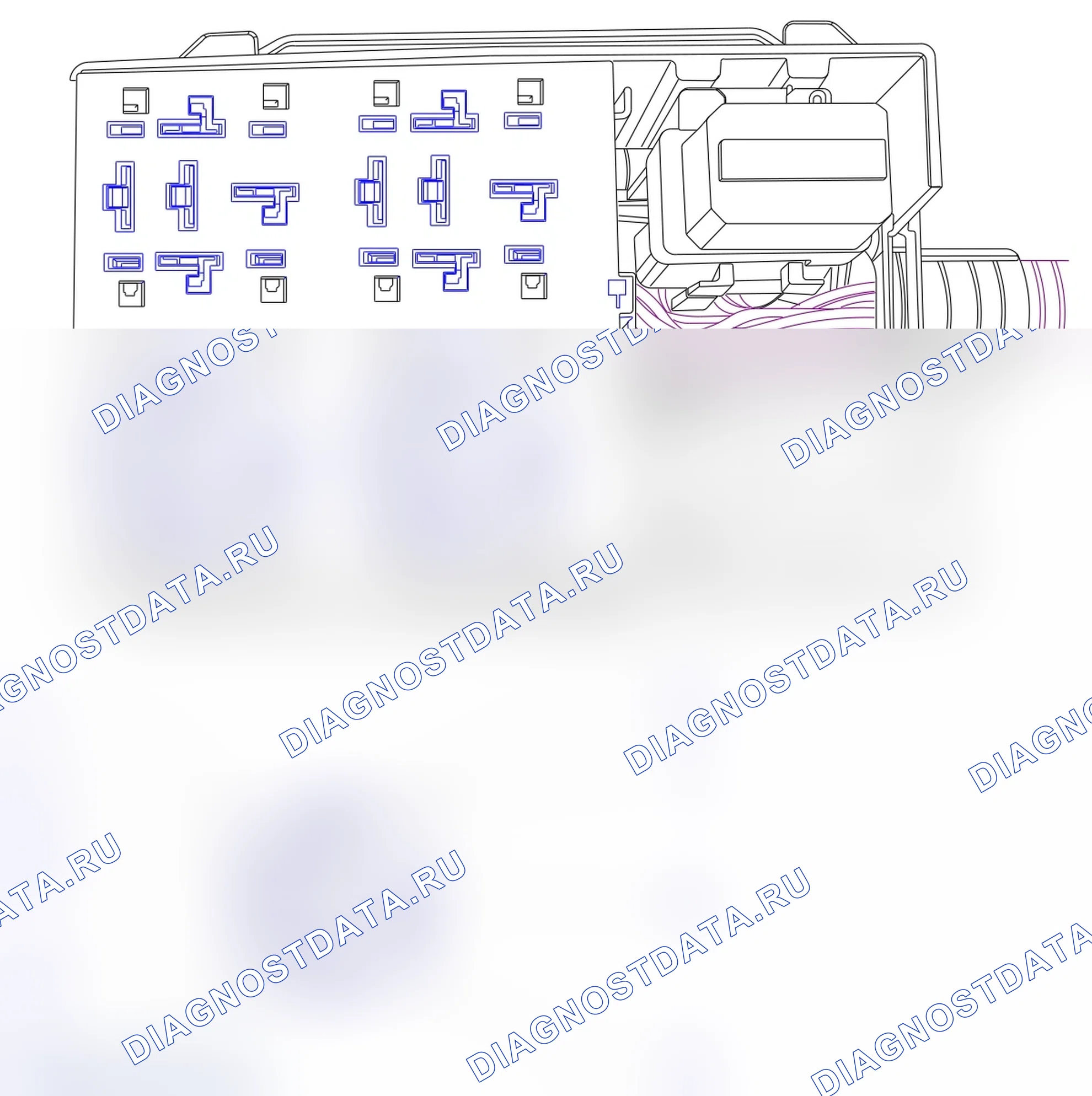 Распиновка разъёма K91_IR2. Opel Combo C
