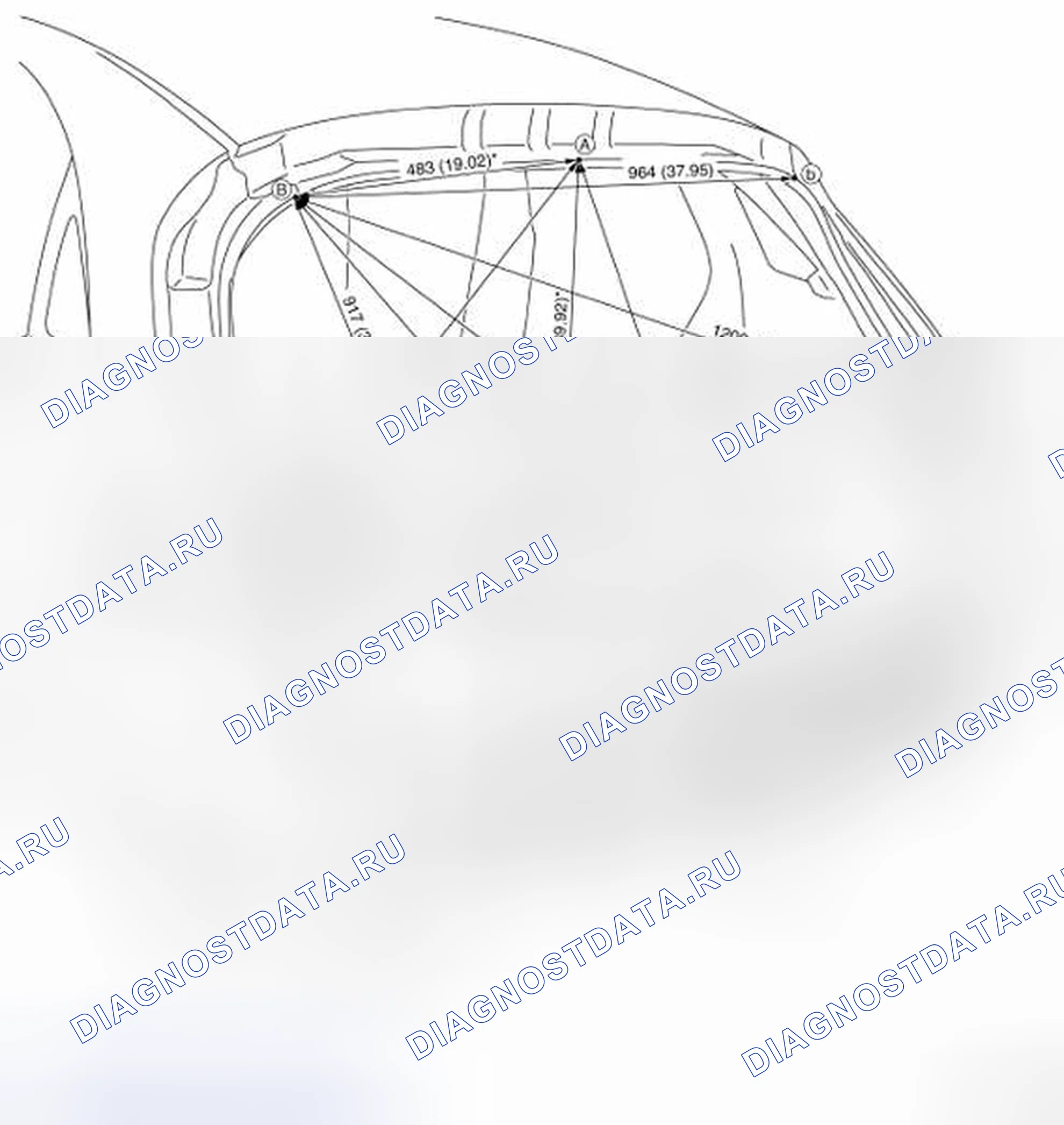 Рис. 278: ИЗМЕРЕНИЕ. Infiniti FX37 II рестайлинг