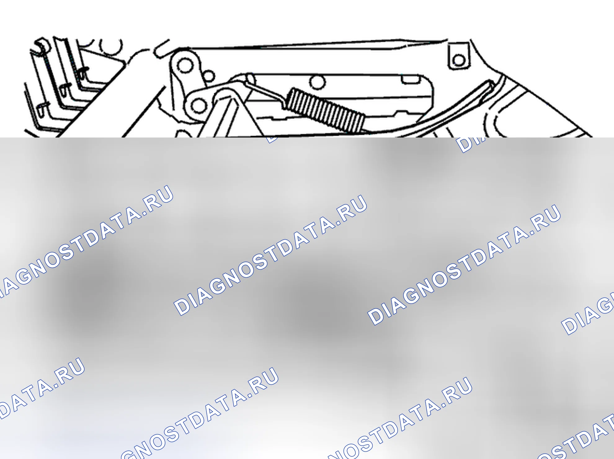 Рис. 365: Снятие направляющей сиденья, левая сторона. Volvo V70 II