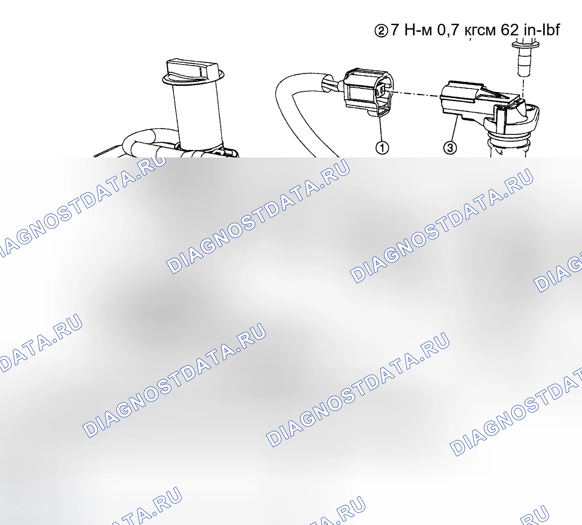 Рис. 6: ДАТЧИК ПОЛОЖЕНИЯ РАСПРЕДЕЛИТЕЛЬНОГО ВАЛА (ОГТ) - 2.3L. Mazda Tribute I рестайлинг