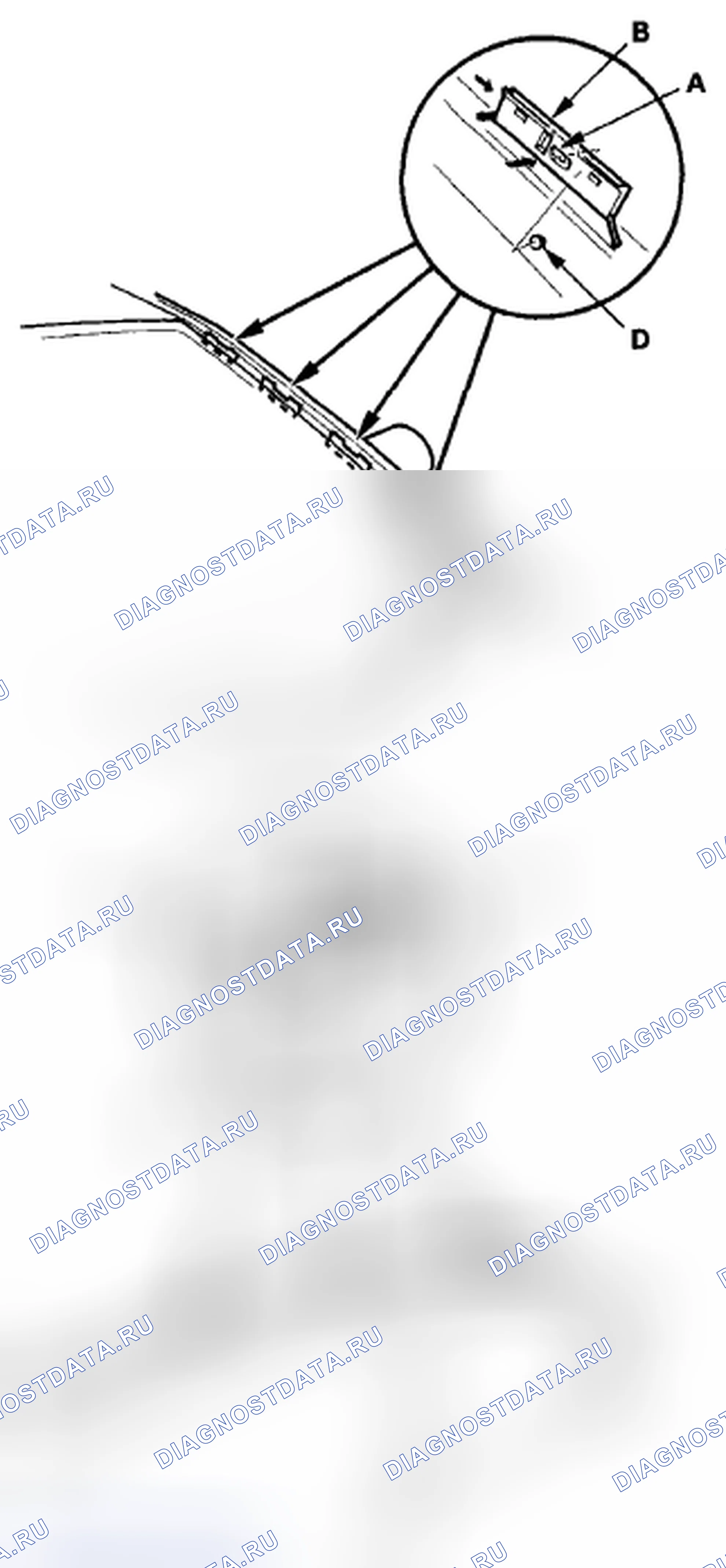 Рис. 12: Замена фиксатора. Acura CSX I