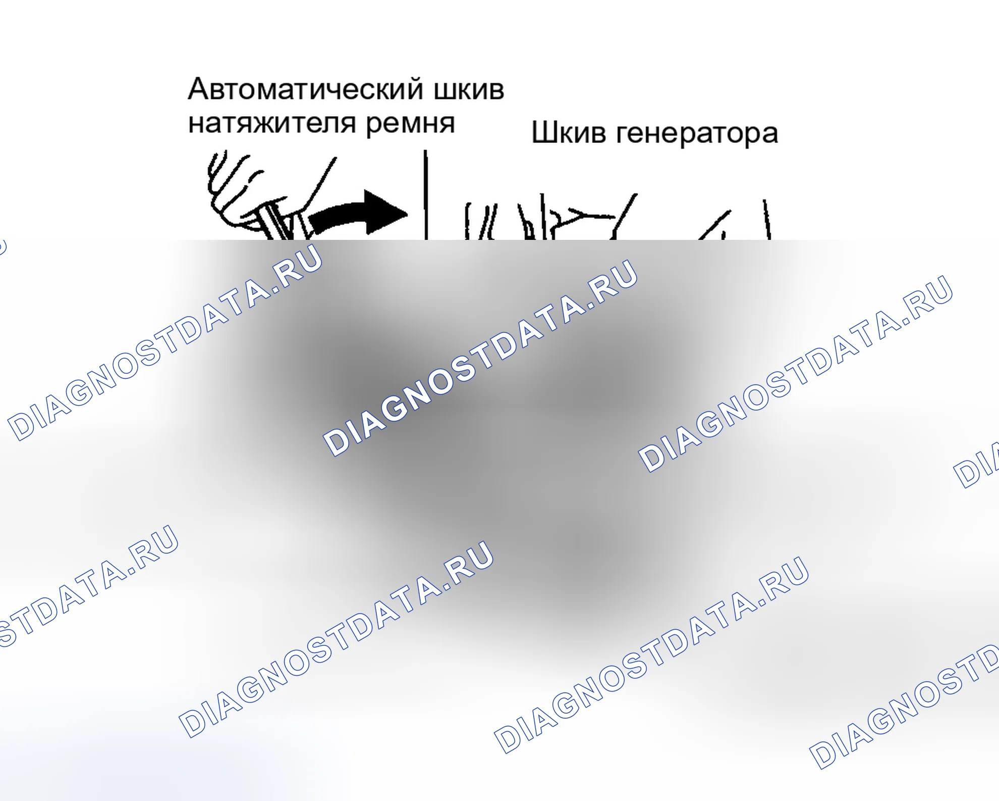 Рис. 3: ПРОКЛАДКА ПРИВОДНОГО РЕМНЯ (RAV4). Toyota Land Cruiser 100