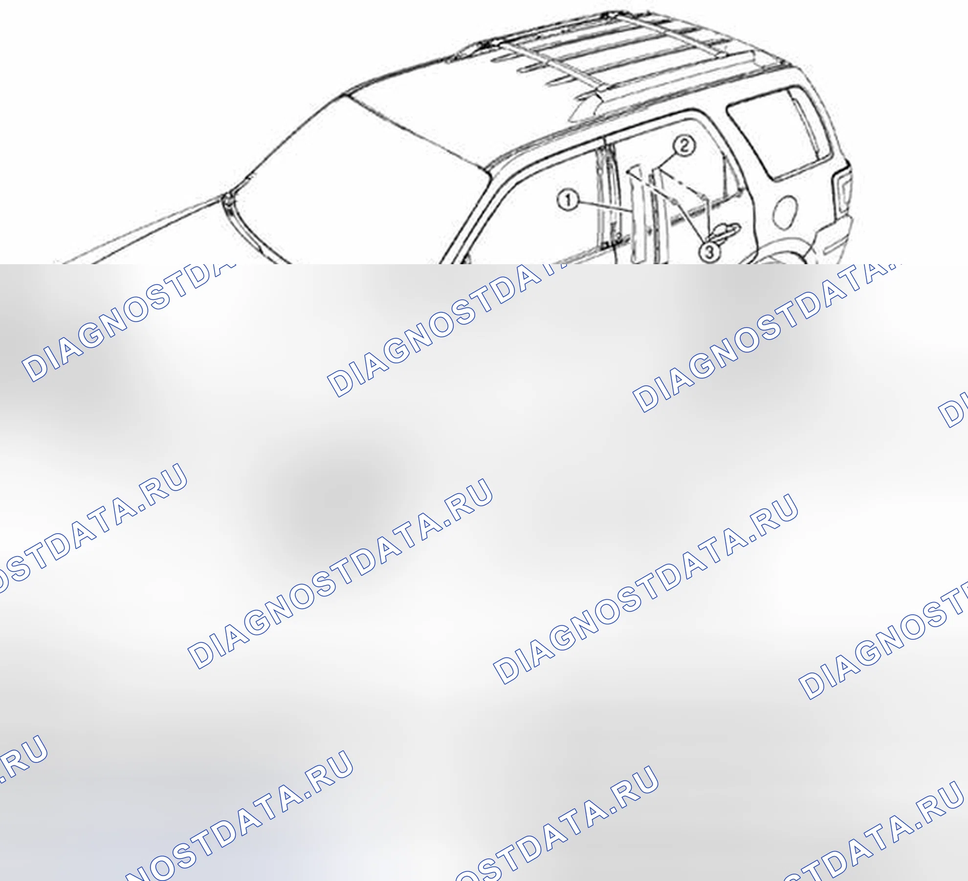 Рис. 95: ВНЕШНЯЯ ОТДЕЛКА - ПОКОМПОНЕНТНЫЙ ВИД. Mazda Tribute II