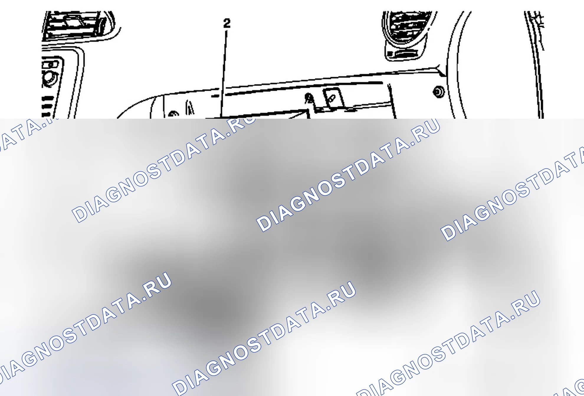 Рис. 27: Замена корпуса воздушного фильтра пассажирского салона. GMC Acadia I рестайлинг